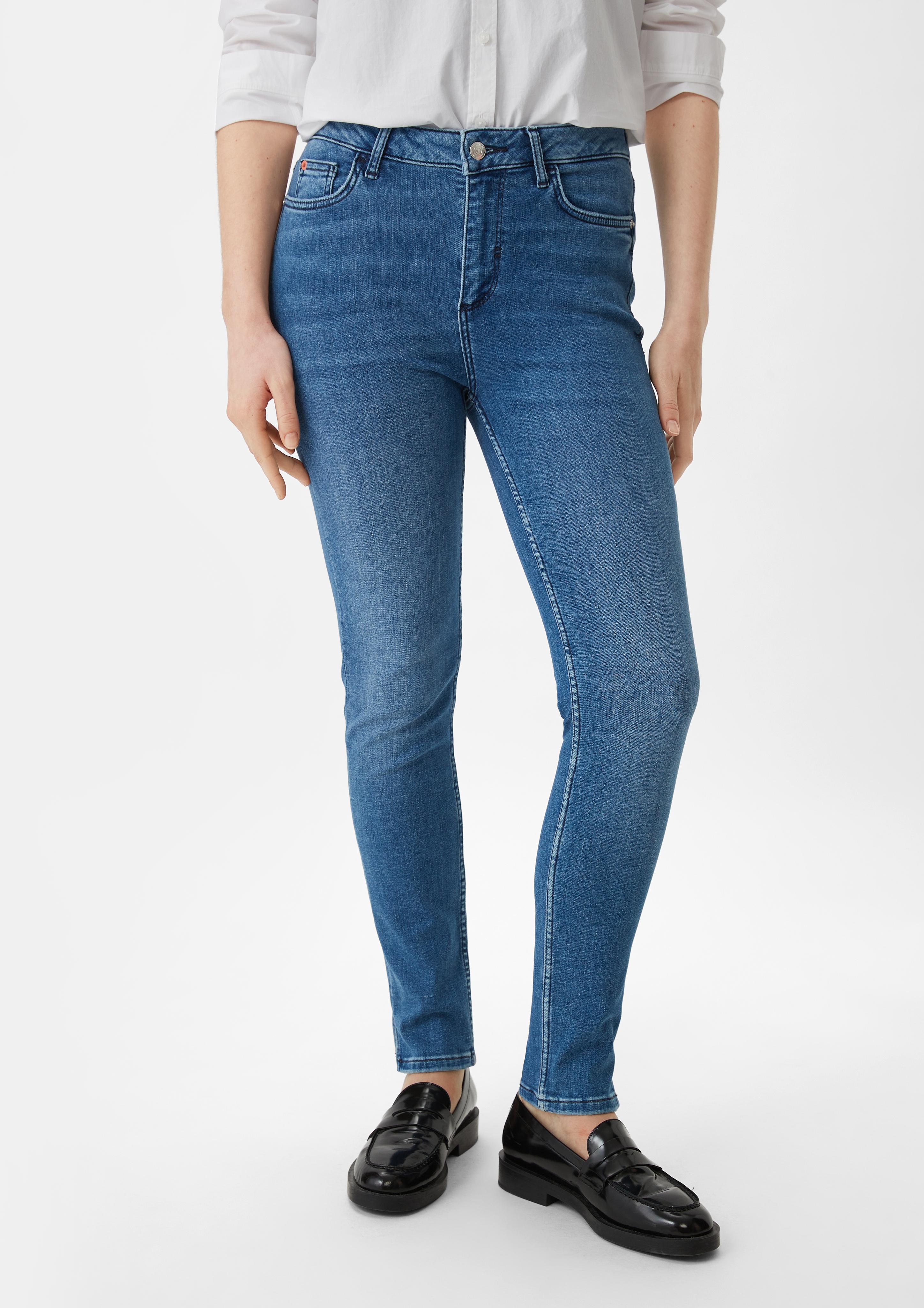 Skinny jeans with hem slits - blue | Comma Skinny jeans with hem slits - blue | Comma