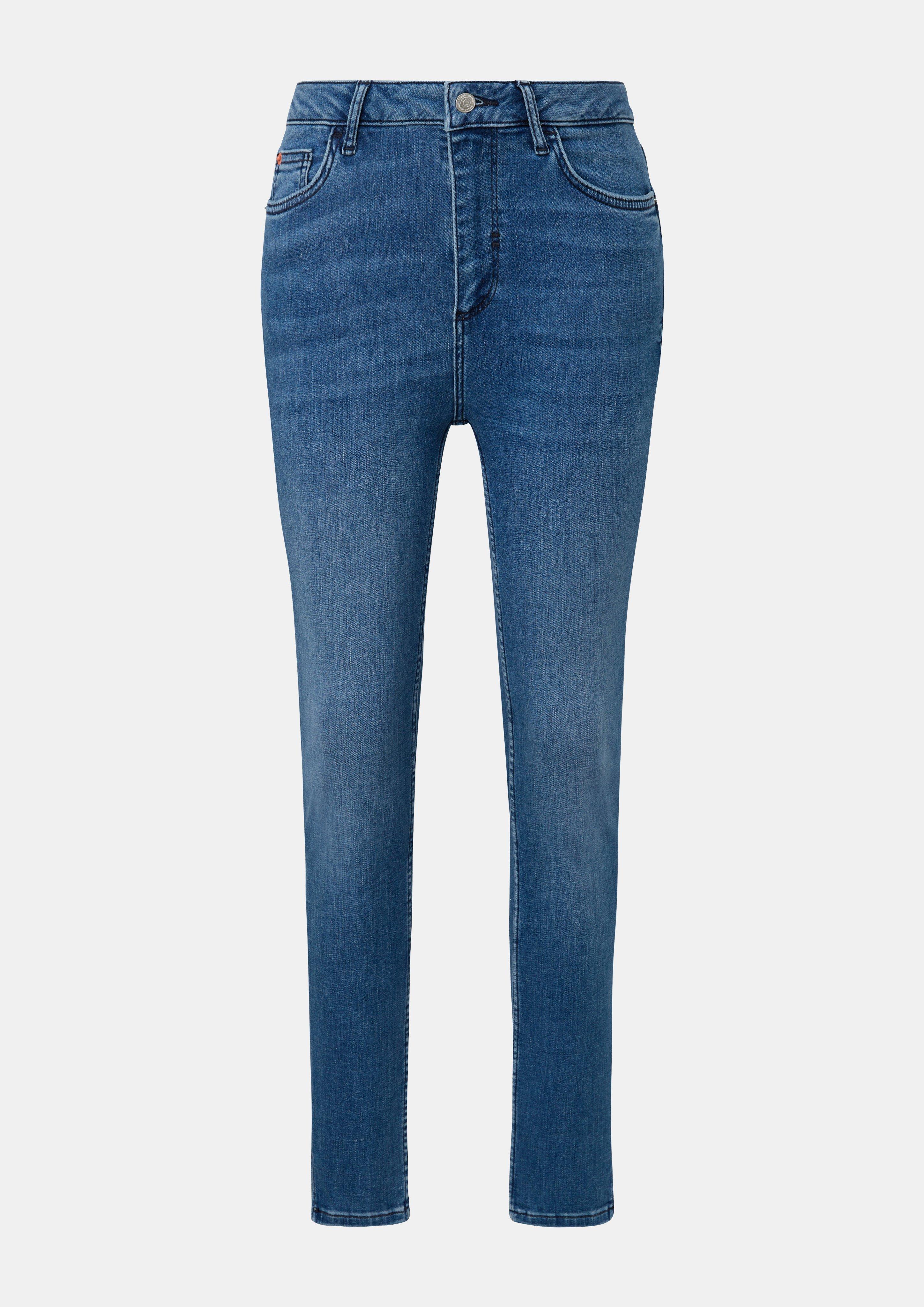 Skinny jeans with hem slits - blue | Comma Skinny jeans with hem slits - blue | Comma