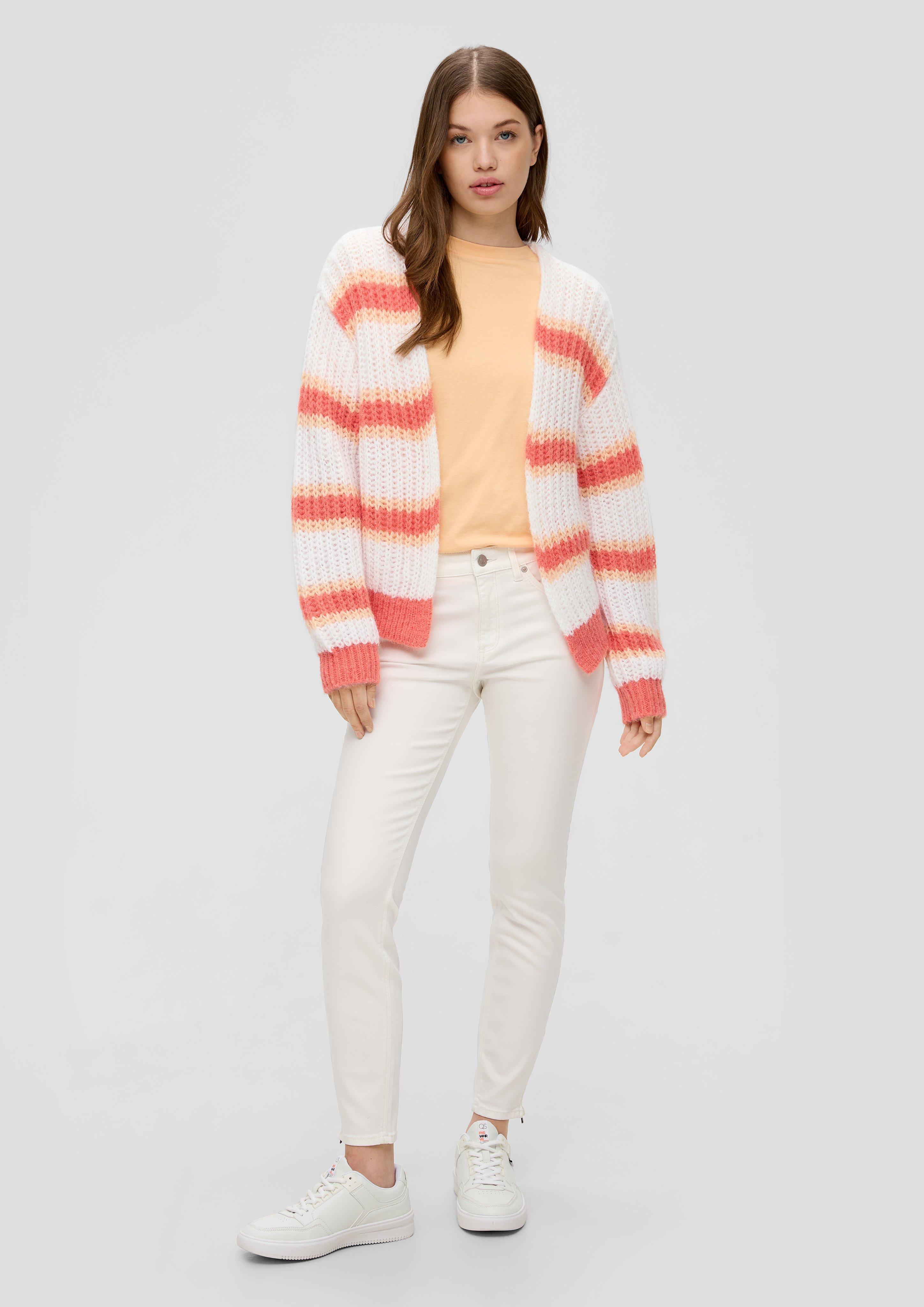 Gestreifter Cardigan im Loose Fit - ecru | s.Oliver