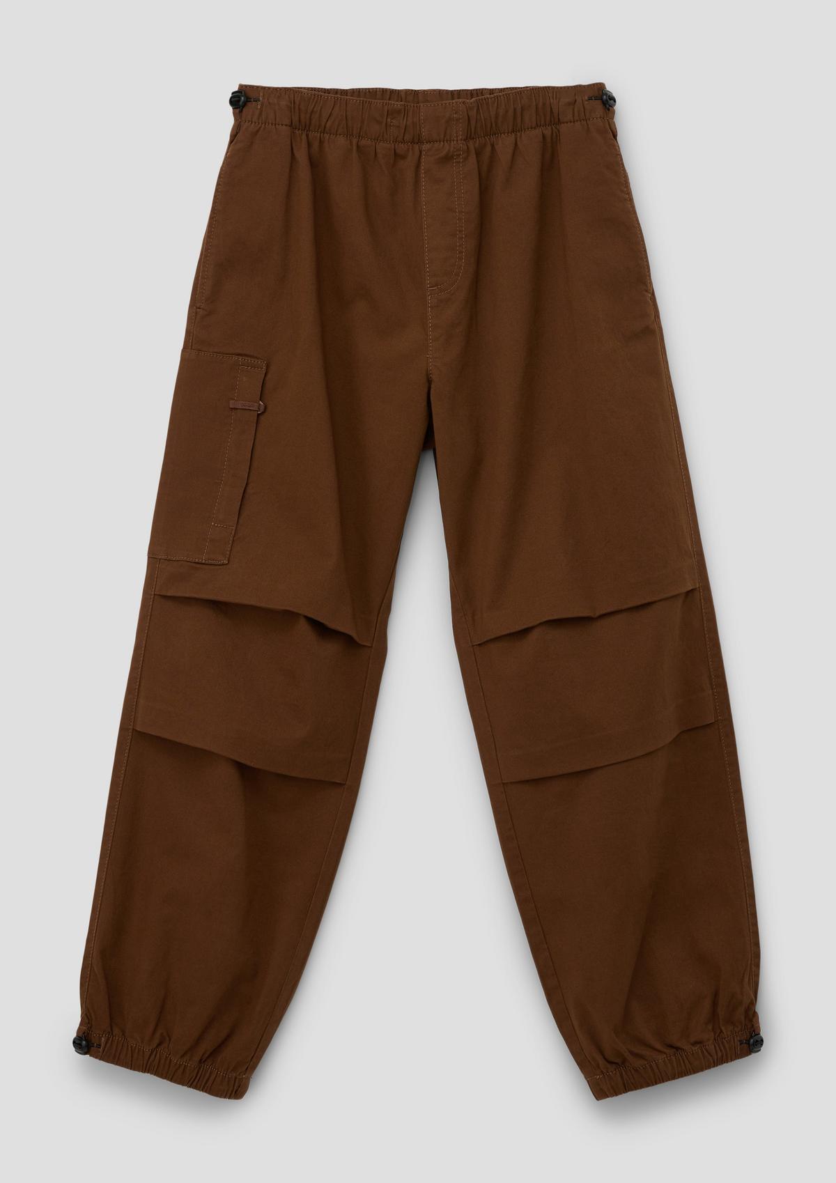 s.Oliver Loose fit: cotton blend cargo trousers