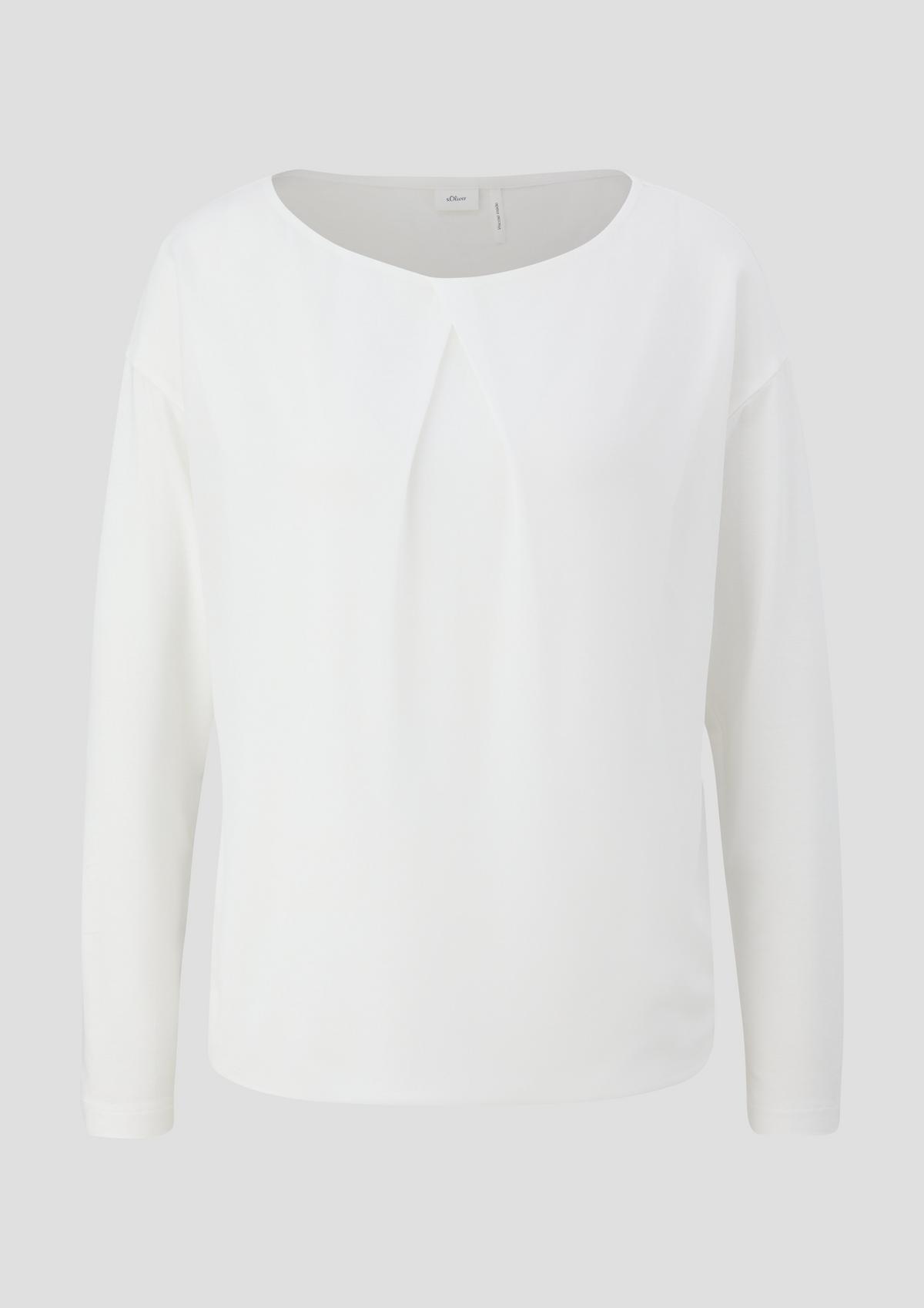 s.Oliver T-shirt with a pleated detail