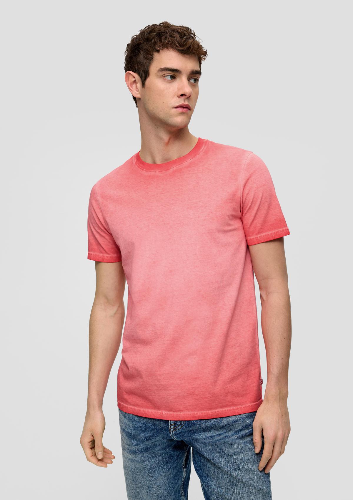 Bavlnené tričko vo farebnej úprave garment dye