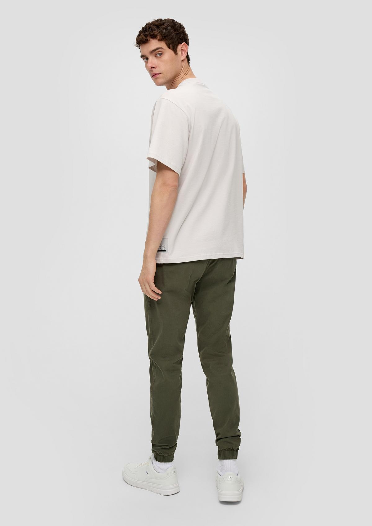 s.Oliver Slim fit: trousers with an elasticated waistband