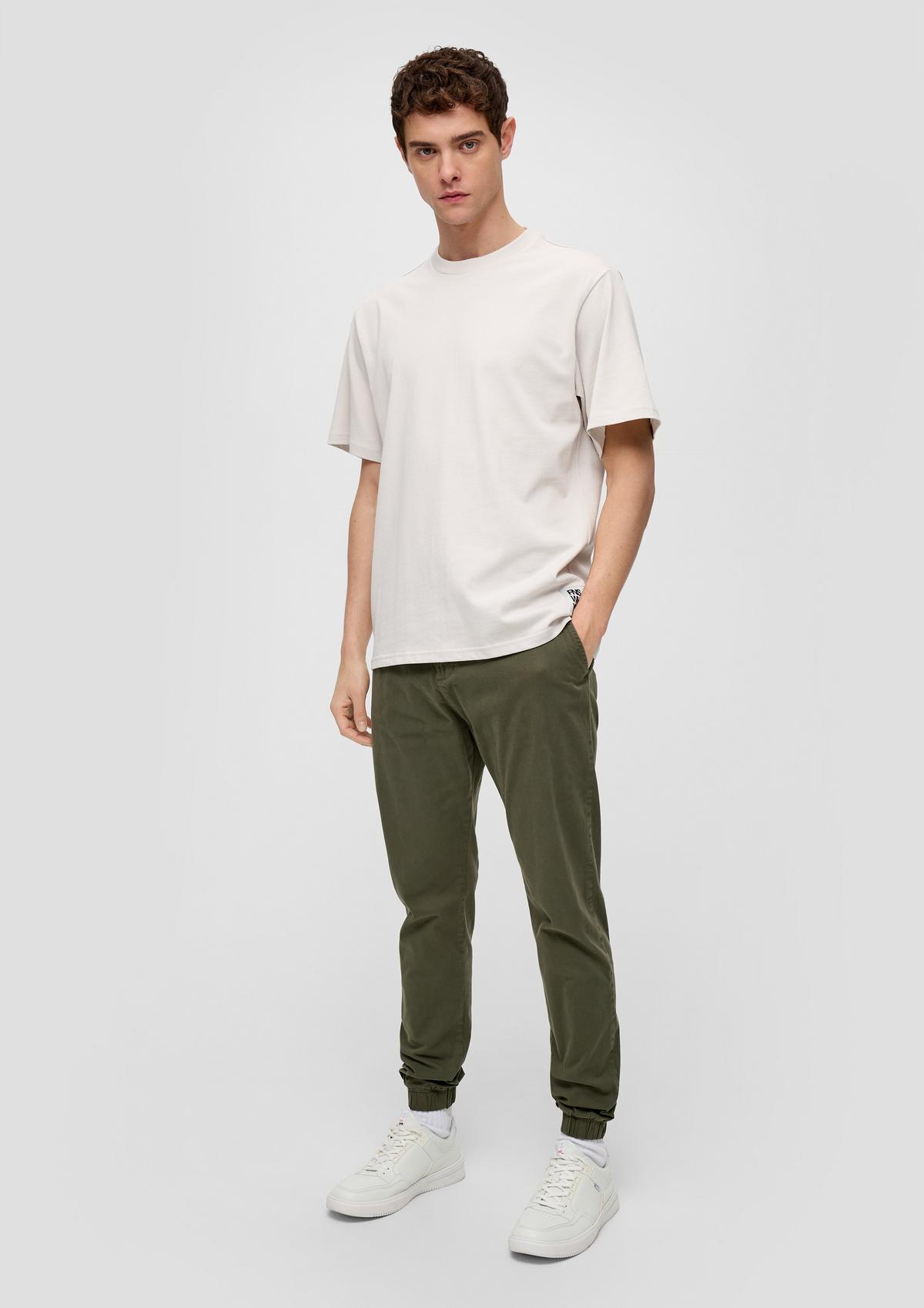s.Oliver Slim fit: trousers with an elasticated waistband
