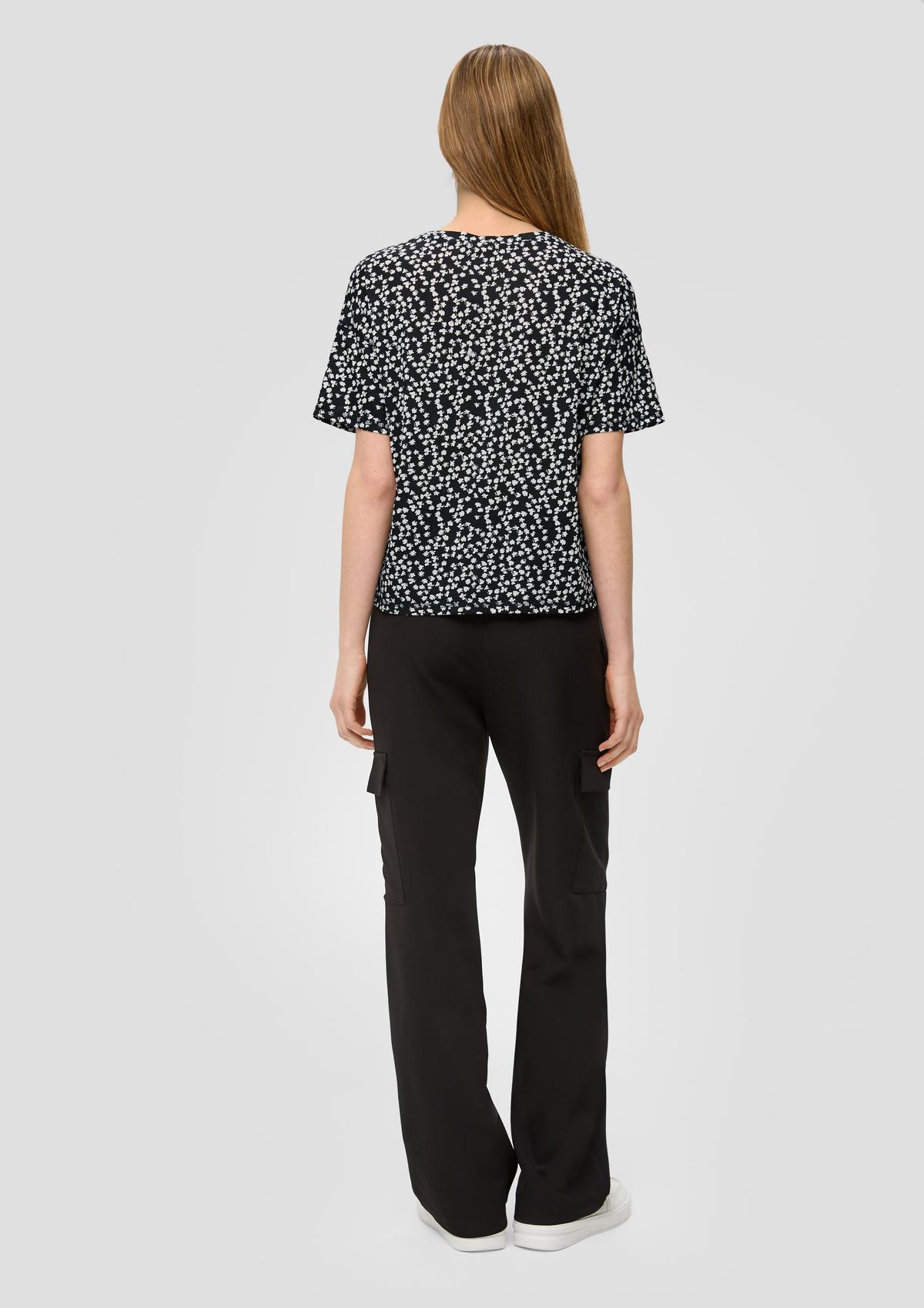 s.Oliver T-Shirt mit All-over-Print im Loose Fit