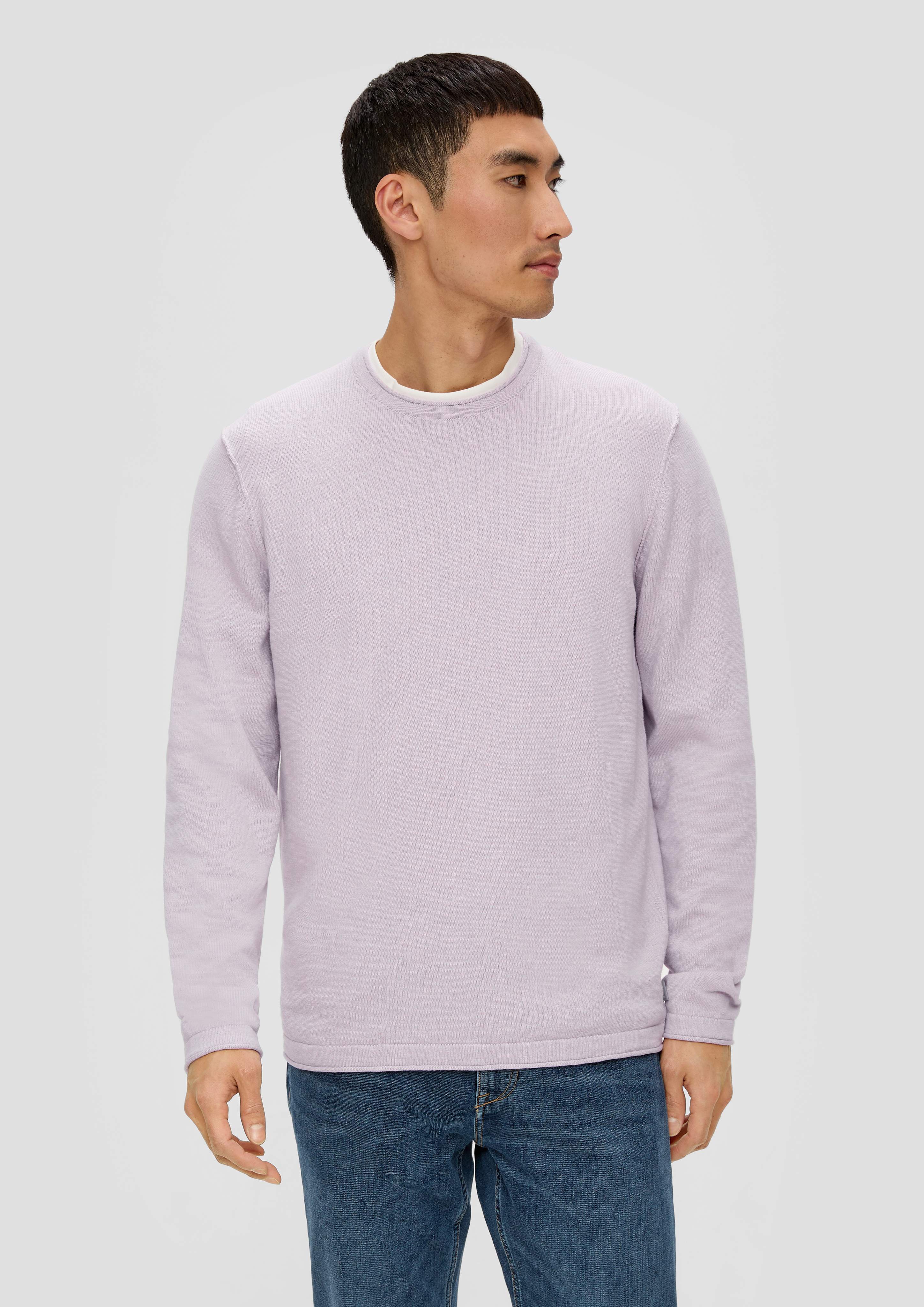 S.Oliver Strickpullover mit Rollkante