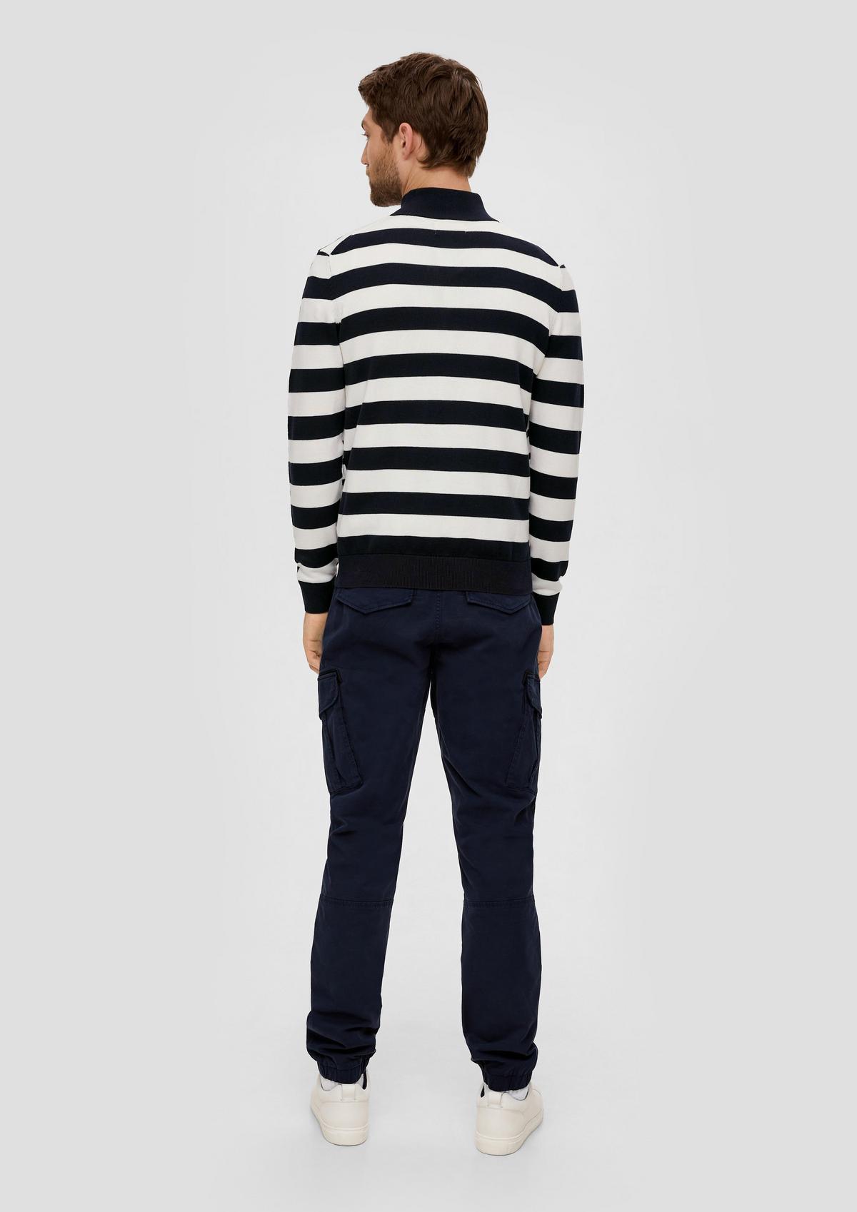 s.Oliver Knitted jumper with a half zip
