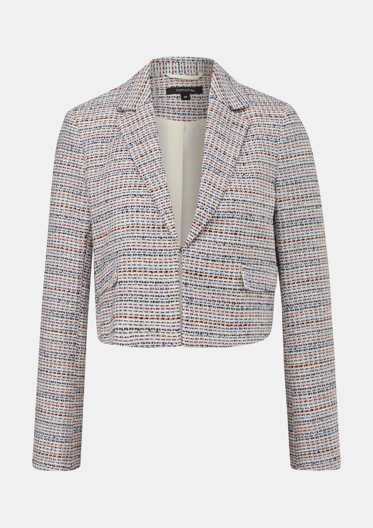 comma Blazer with a knitted pattern
