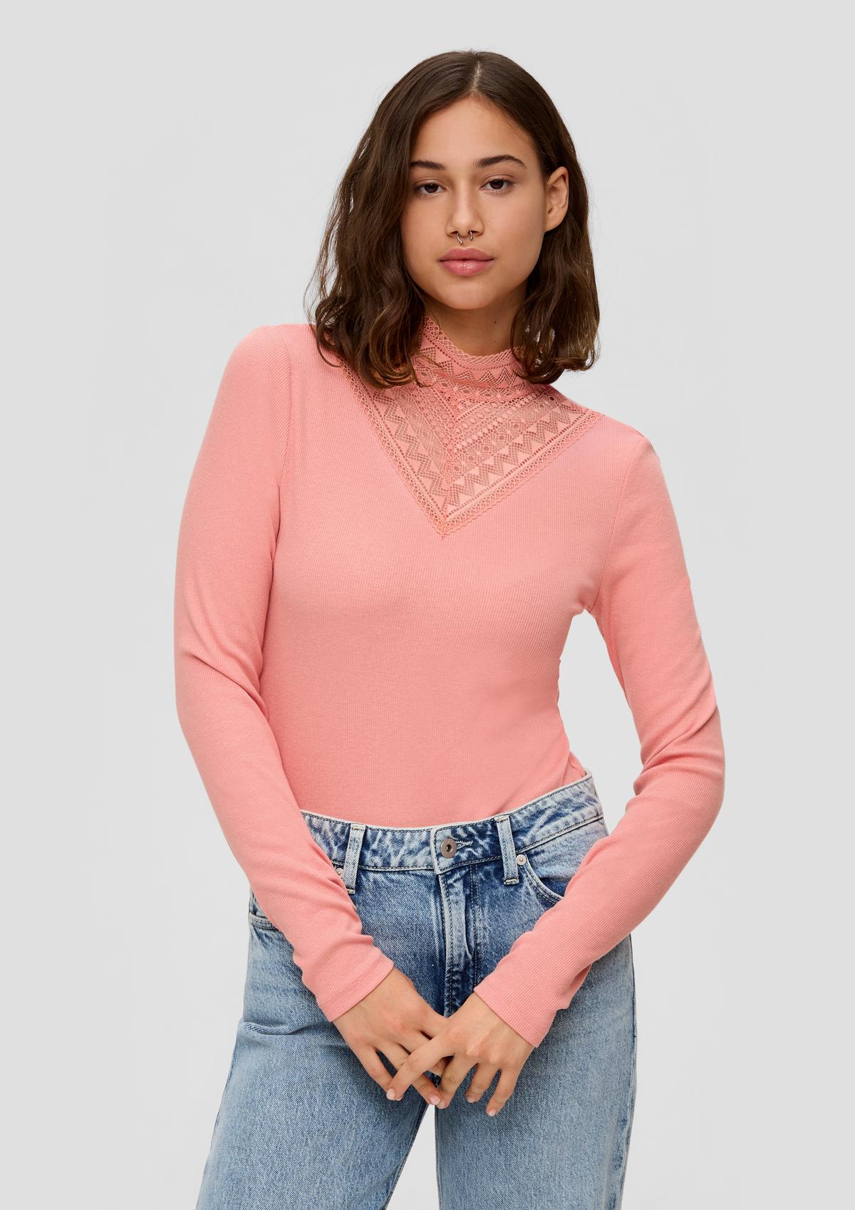 s.Oliver Long sleeve top with lace details