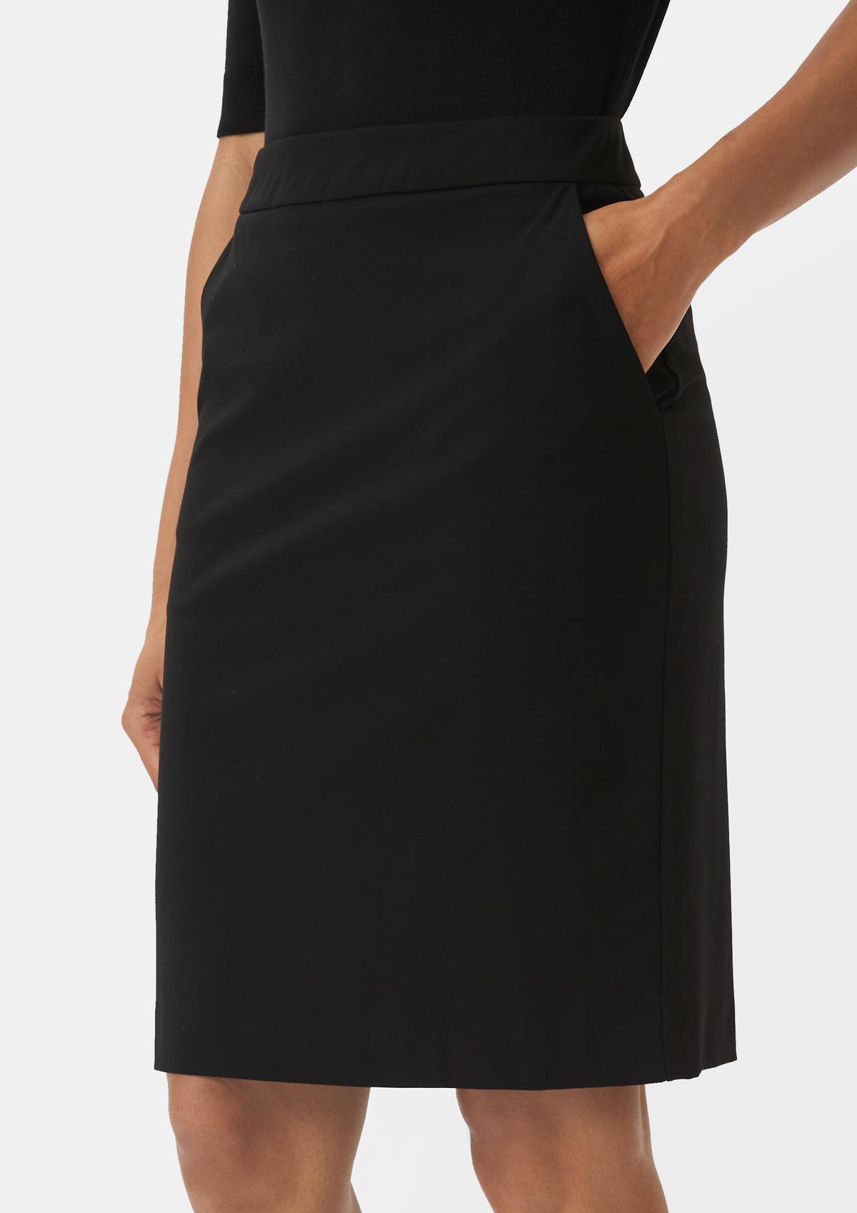 Skirt with side slits - navy | Comma