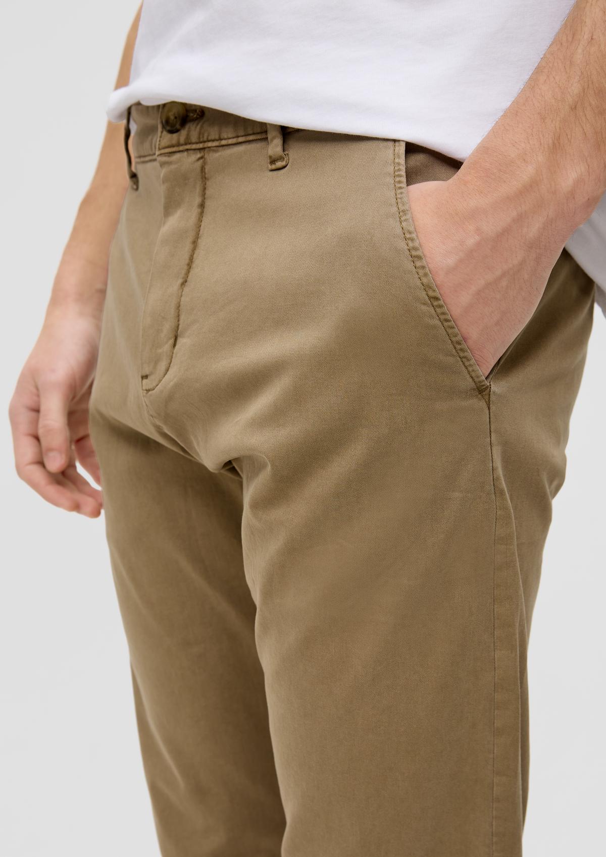 s.Oliver Twill trousers with a slim leg