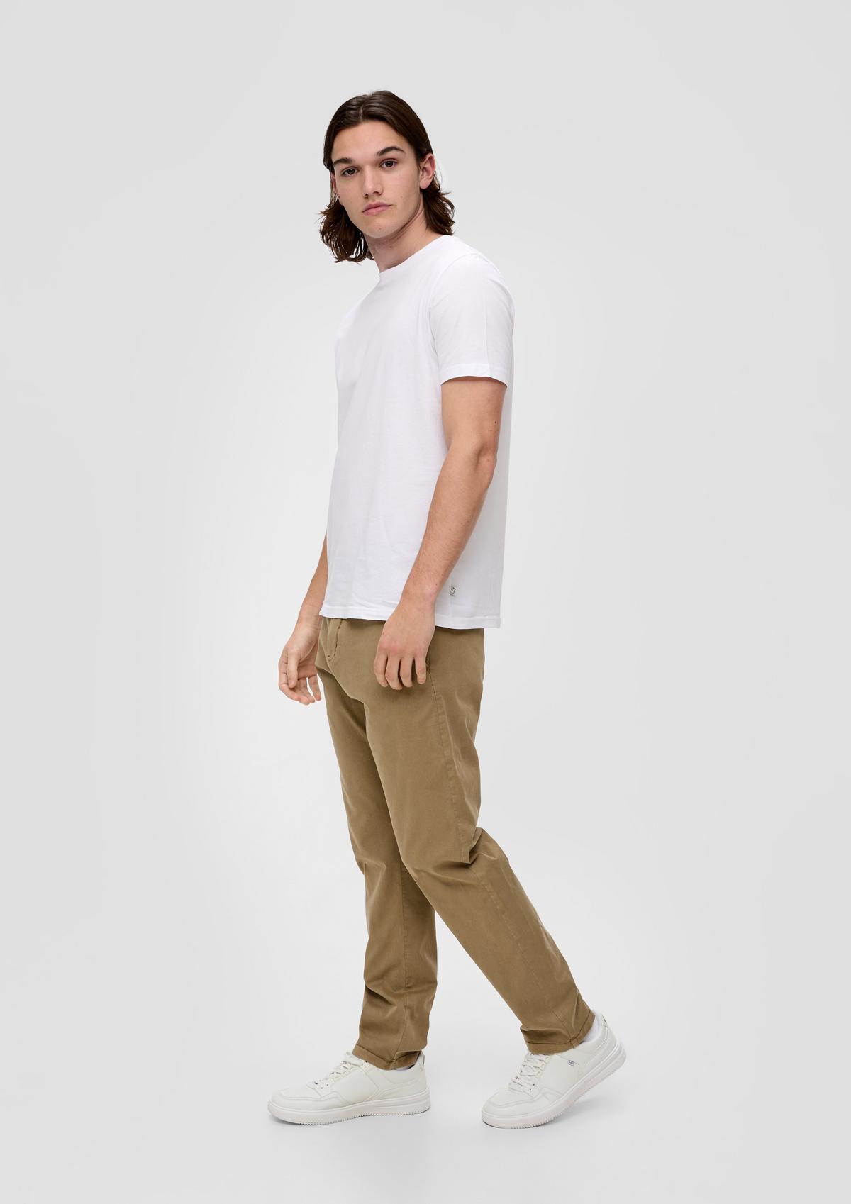 Twill trousers with a slim leg