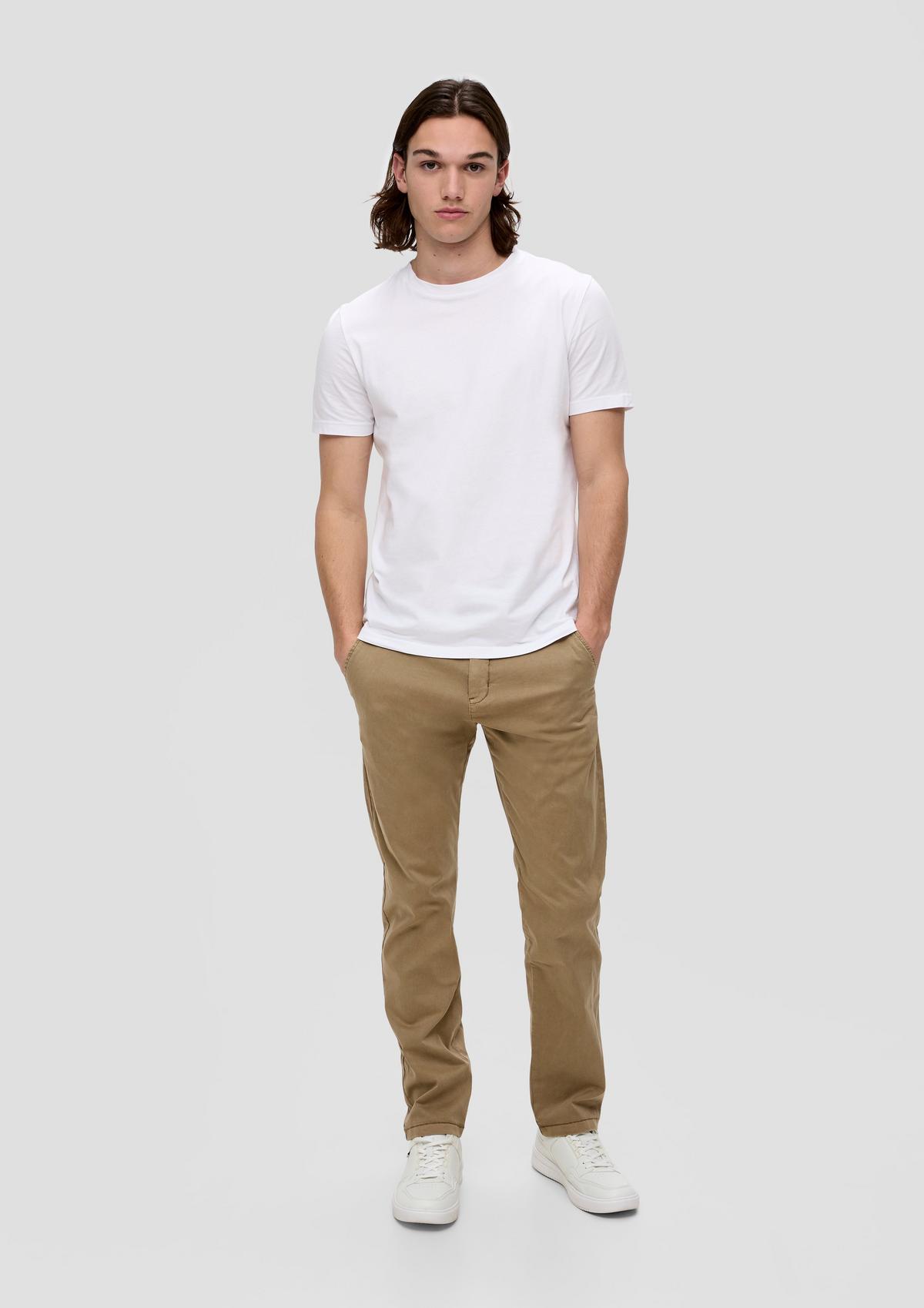 s.Oliver Twill trousers with a slim leg