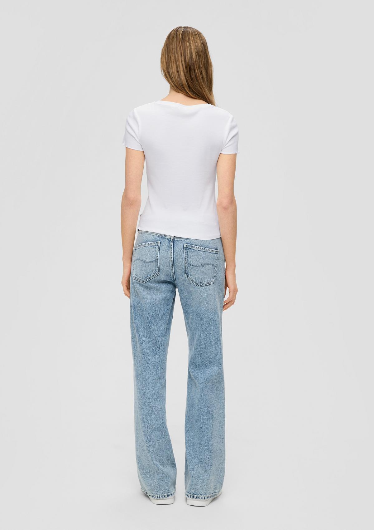 s.Oliver Cropped top with a ribbed texture