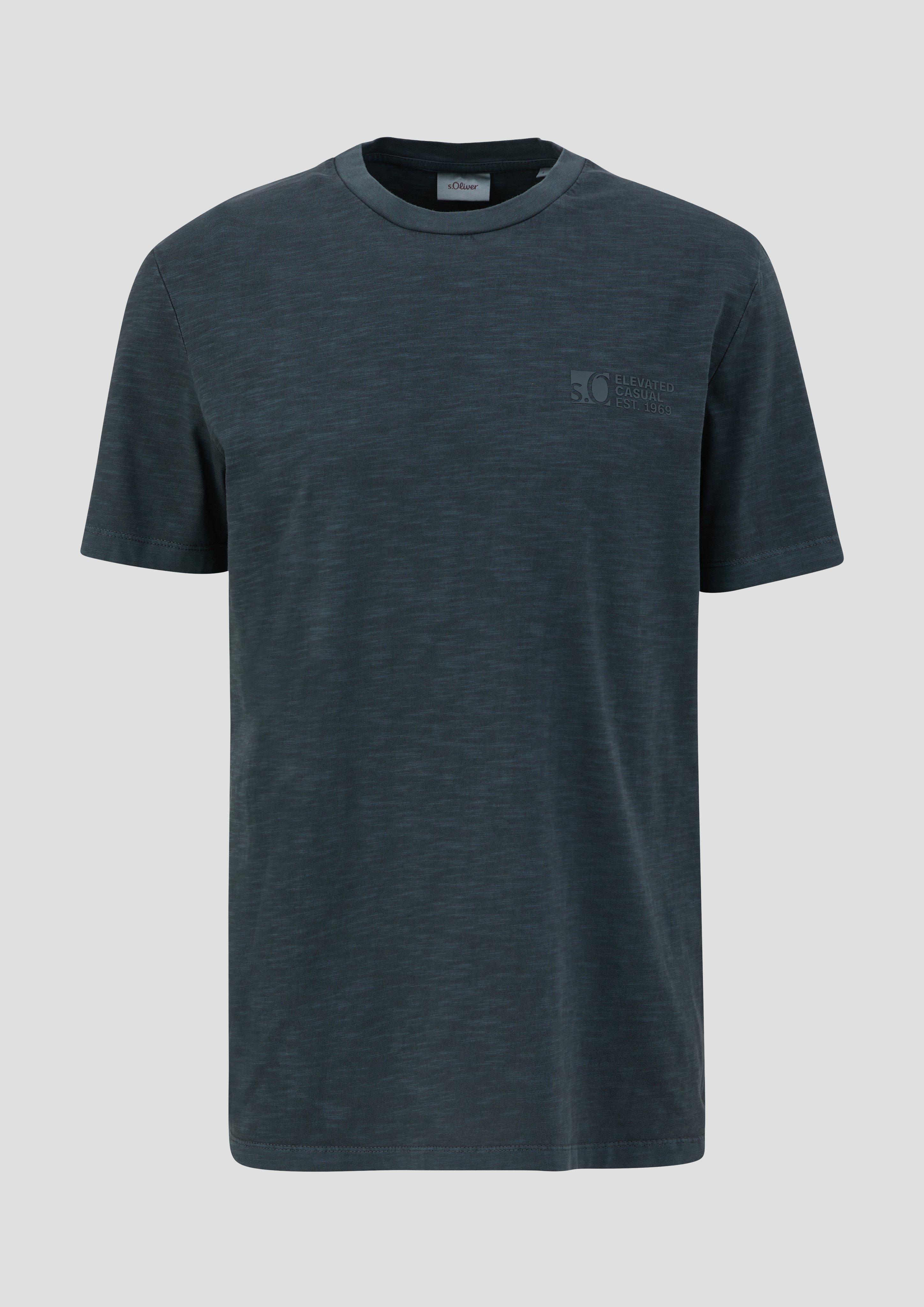Thumbnail - s.Oliver - Jerseyshirt mit Labelprint, Herren, grau