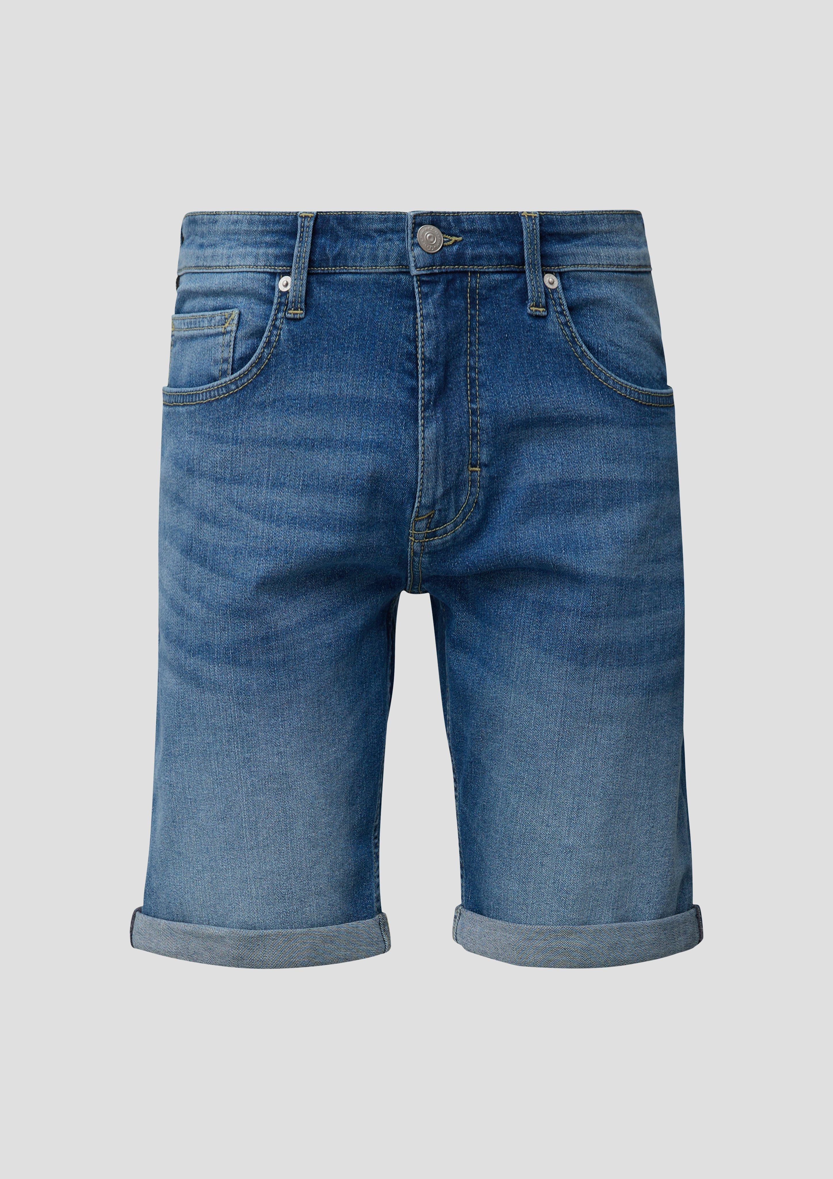 QS - Regular: Shorts im Denim-Look, Herren, blau