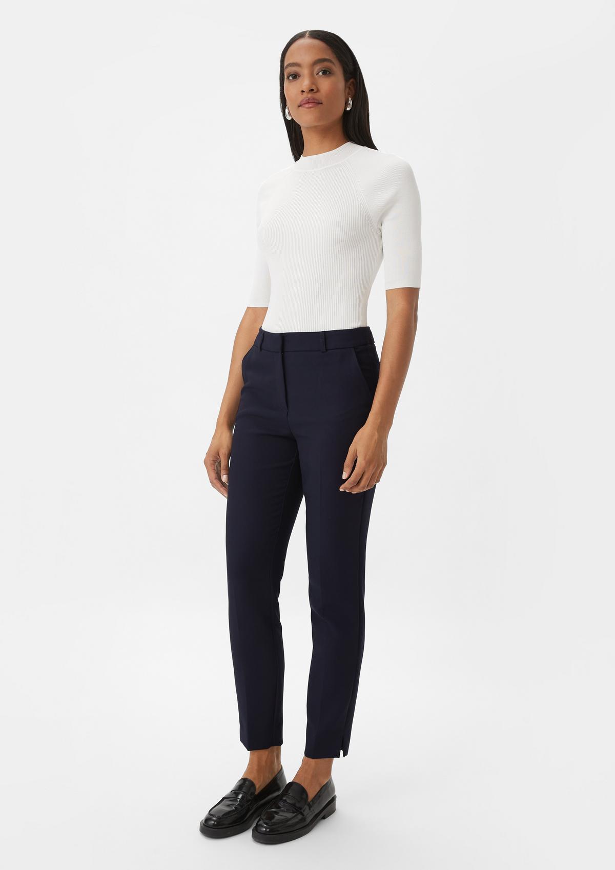 comma Regular fit: trousers with pressed pleats
