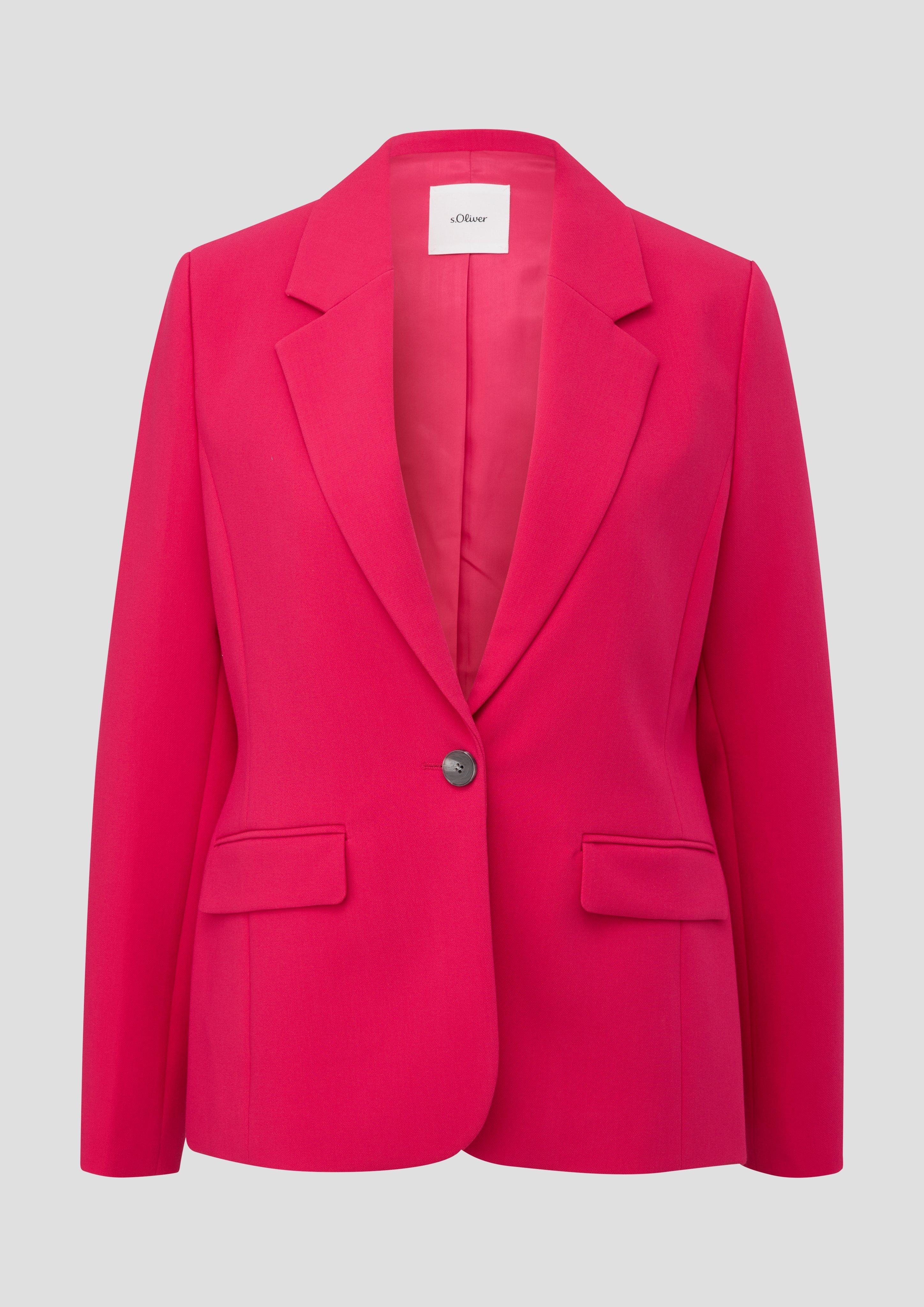 s.Oliver - Blazer mit Reverskragen, Damen, Rosa