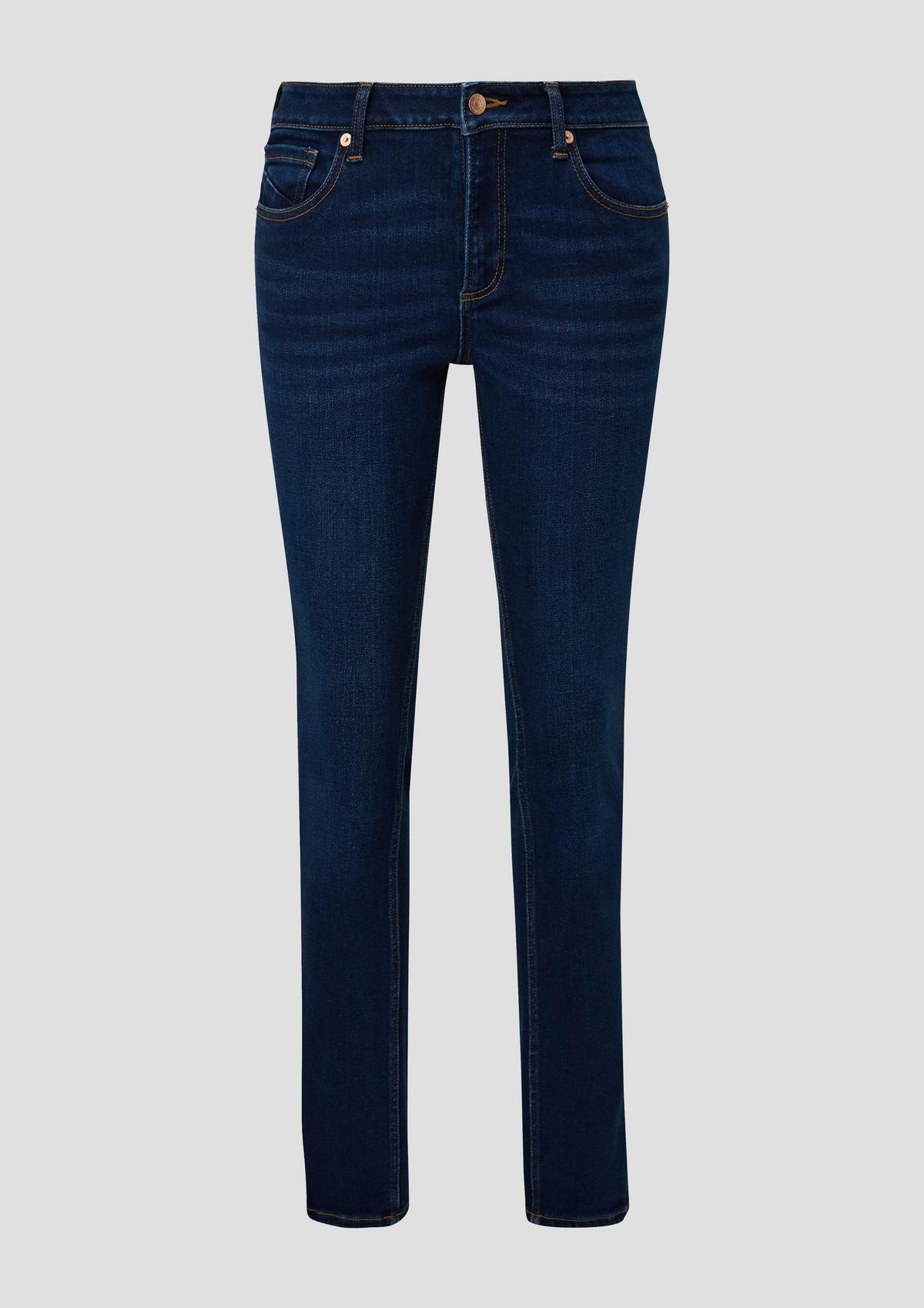 s.Oliver Jeans hlače Catie / kroj Slim Fit / Mid Rise / ozke hlačnice / super streč