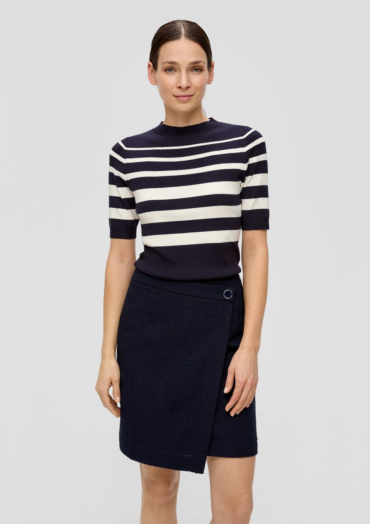 s.Oliver Short skirt with a wrap-over effect