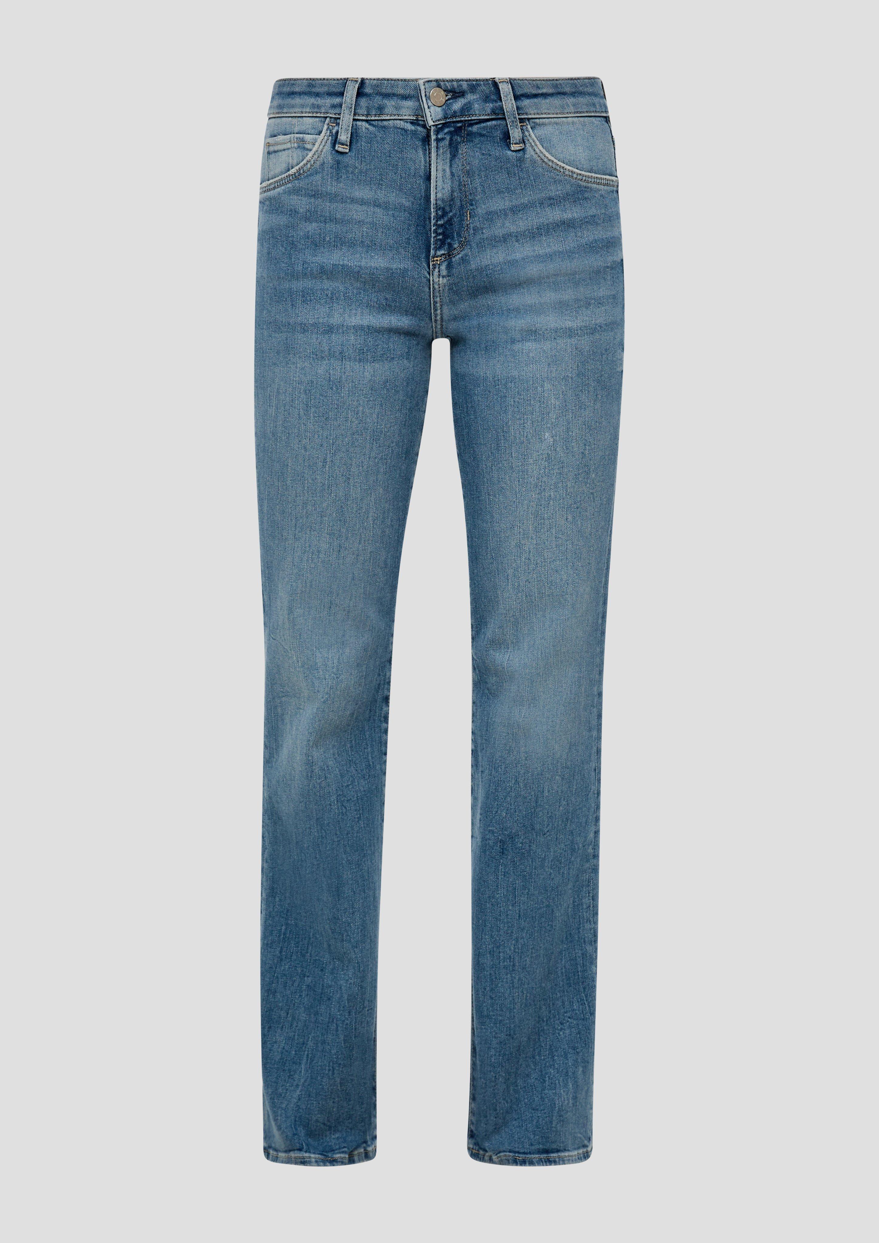 Thumbnail - s.Oliver - Jeans Selena / Regular Fit / Mid Rise / Flared Leg, Damen, blau