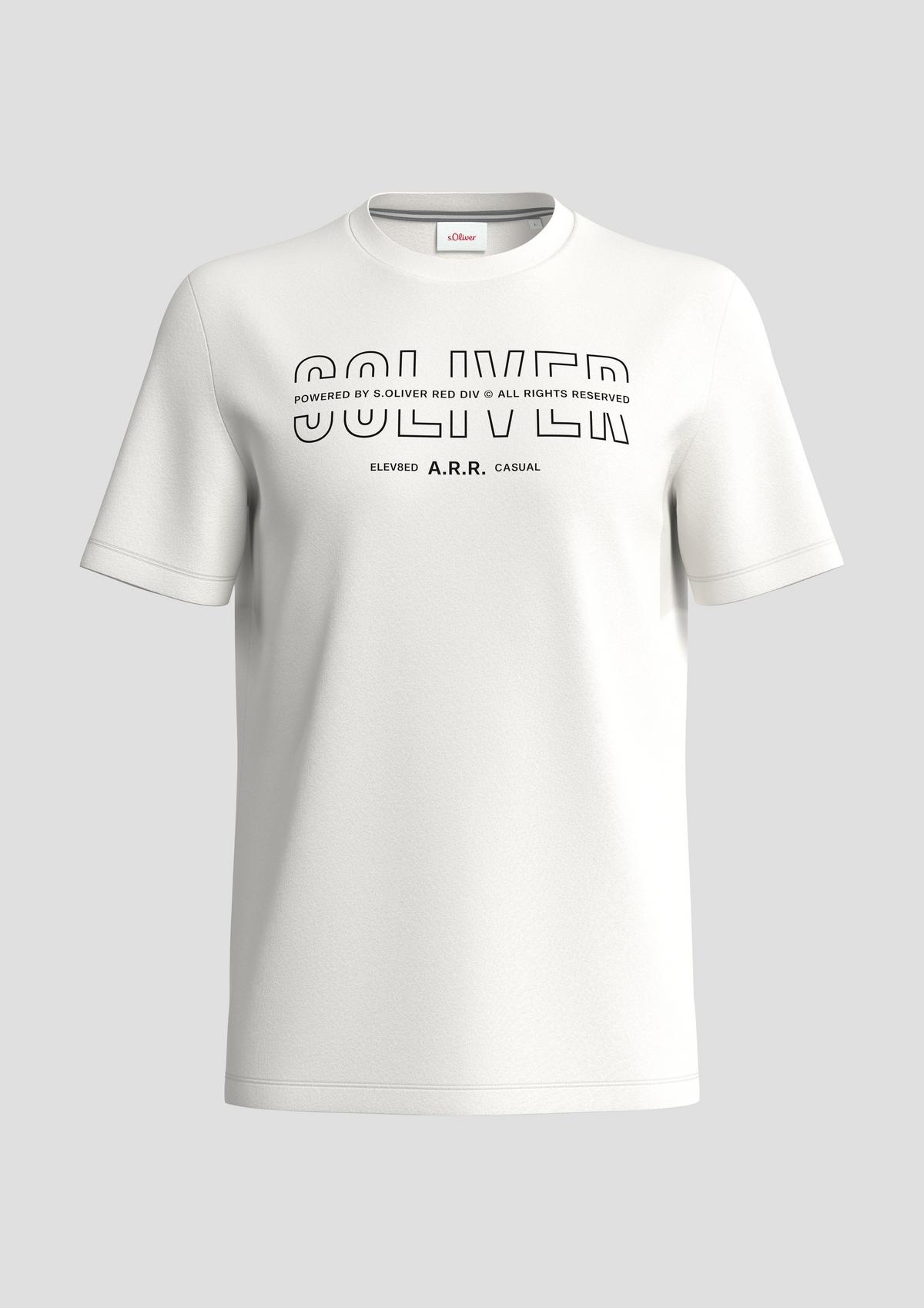 T-shirt with a logo print - white