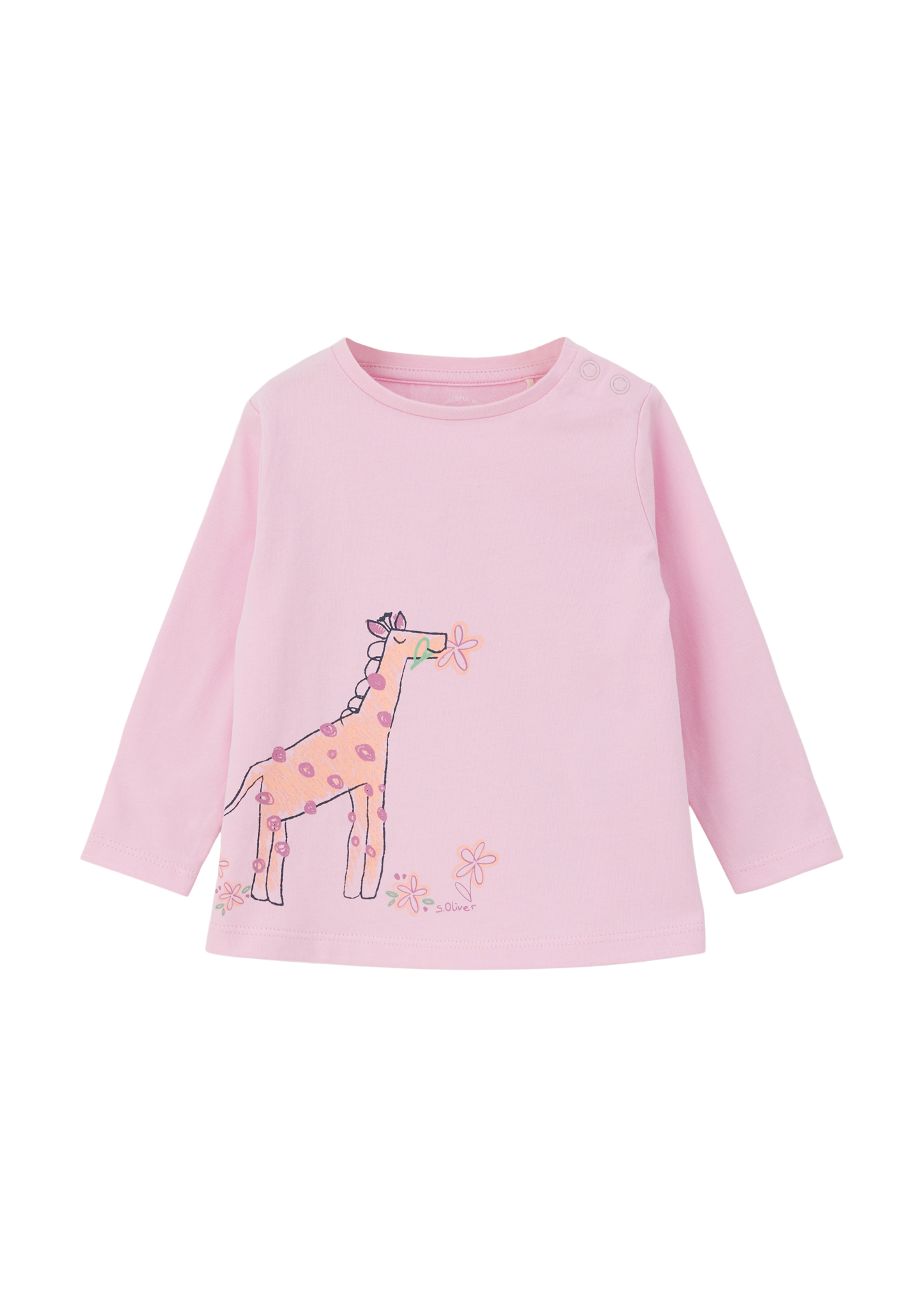 s.Oliver - Longsleeve mit platziertem Print, Babys, Rosa