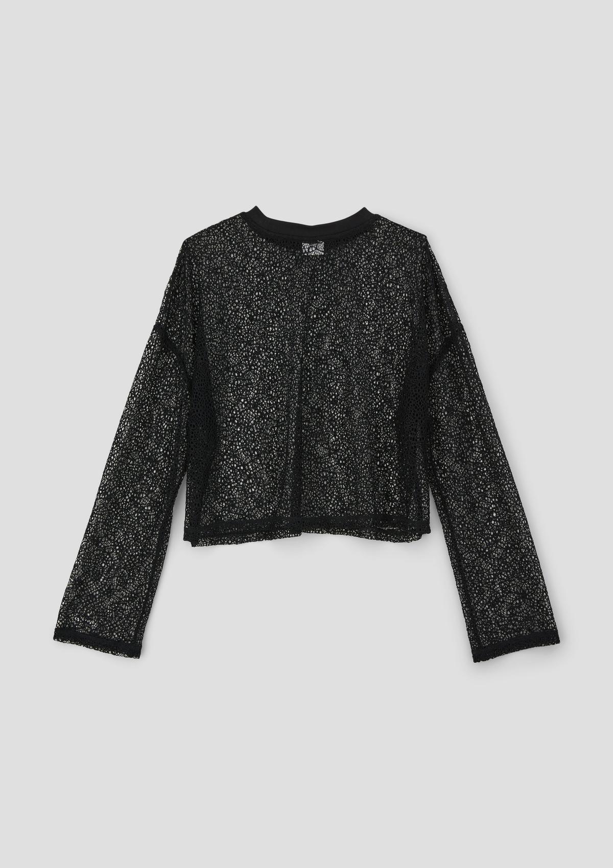 s.Oliver Long sleeve top made of mesh lace