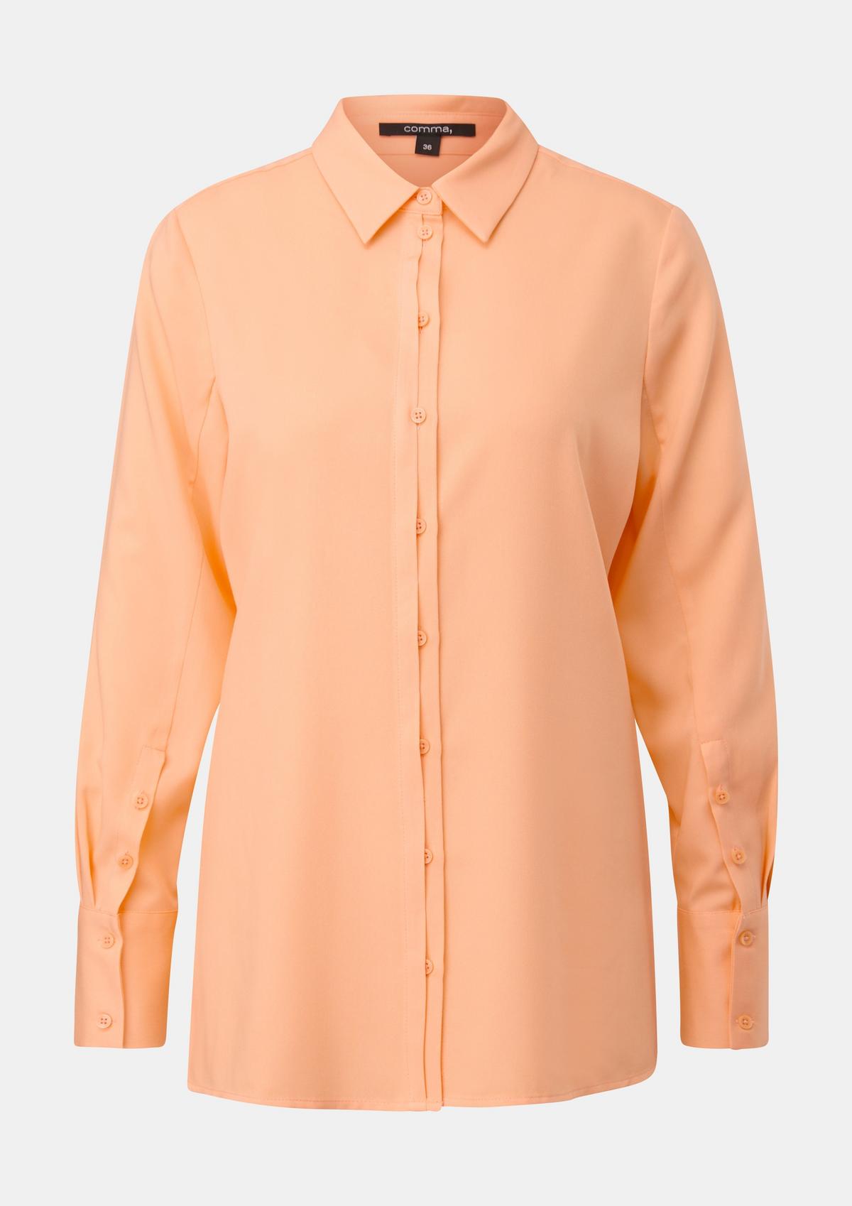 comma Blouse with a button placket