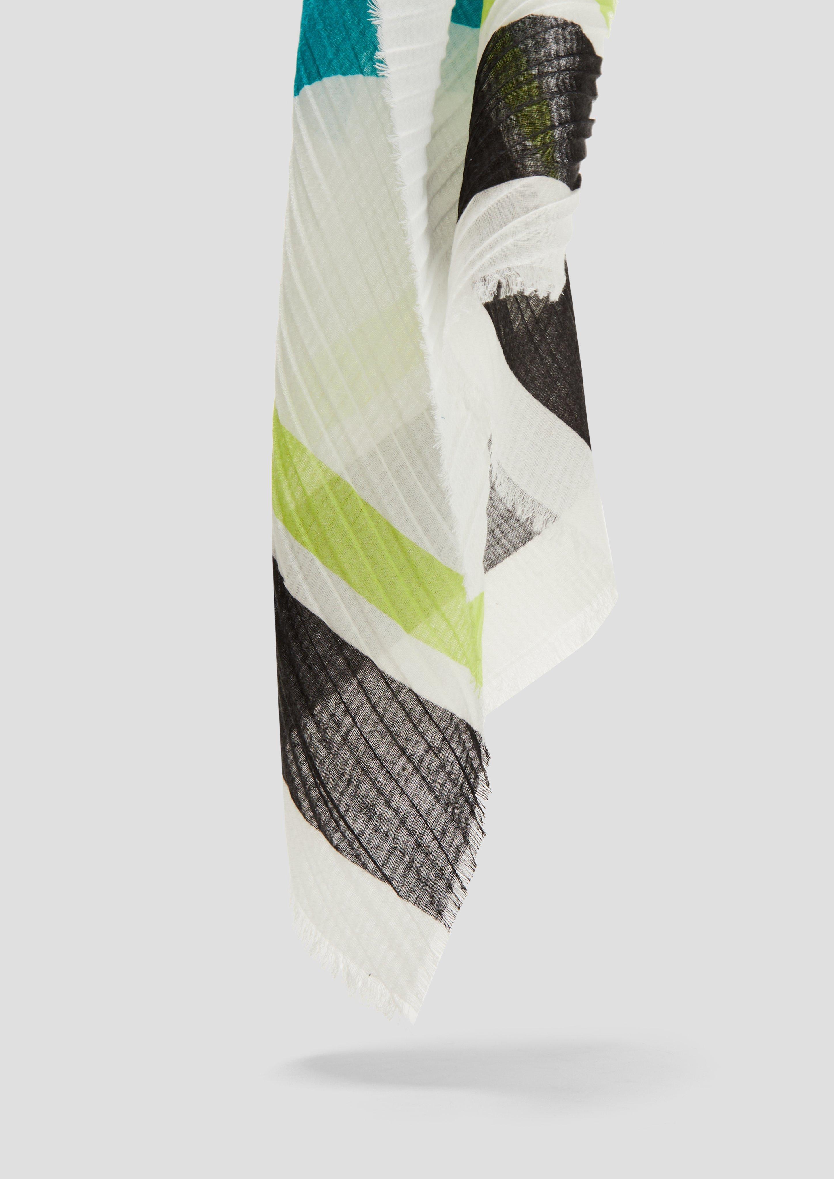 s.Oliver Schal mit Plisseefalten