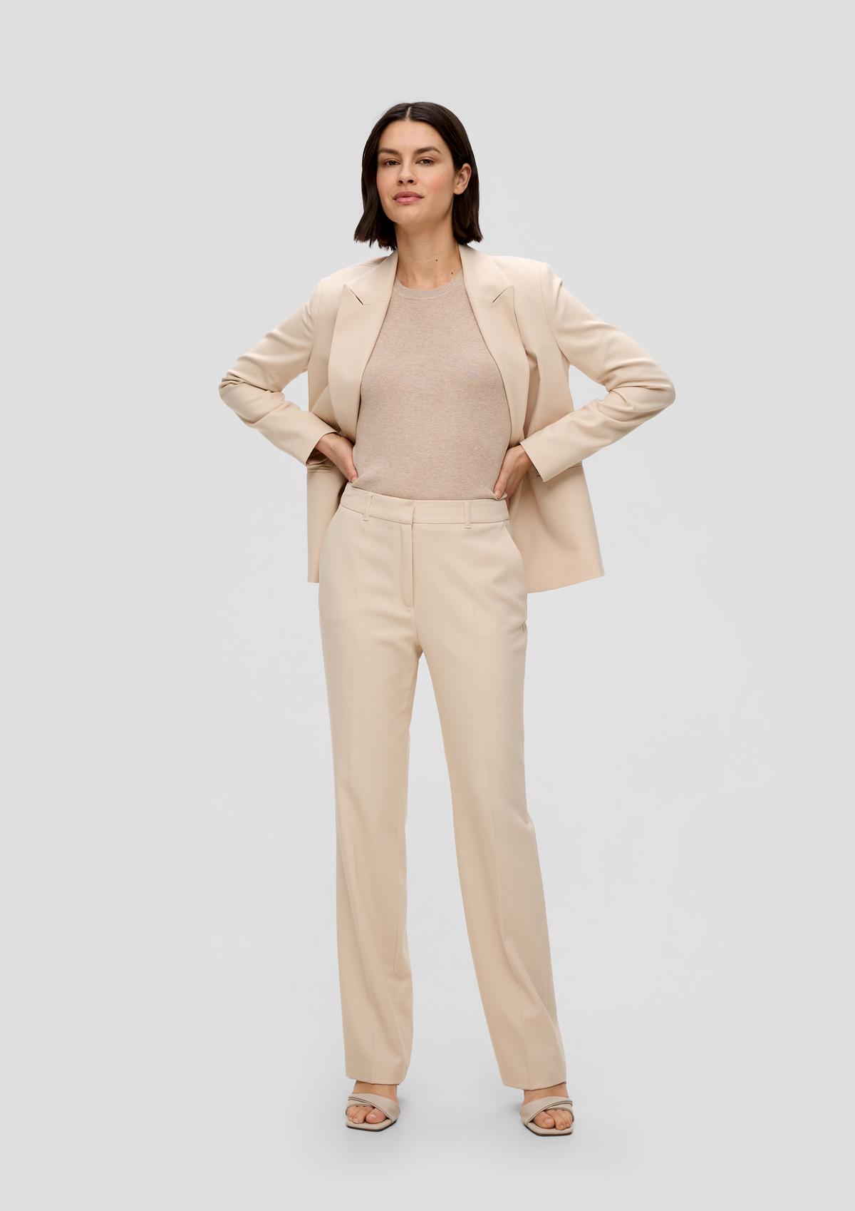 Straight: viscose blend trousers