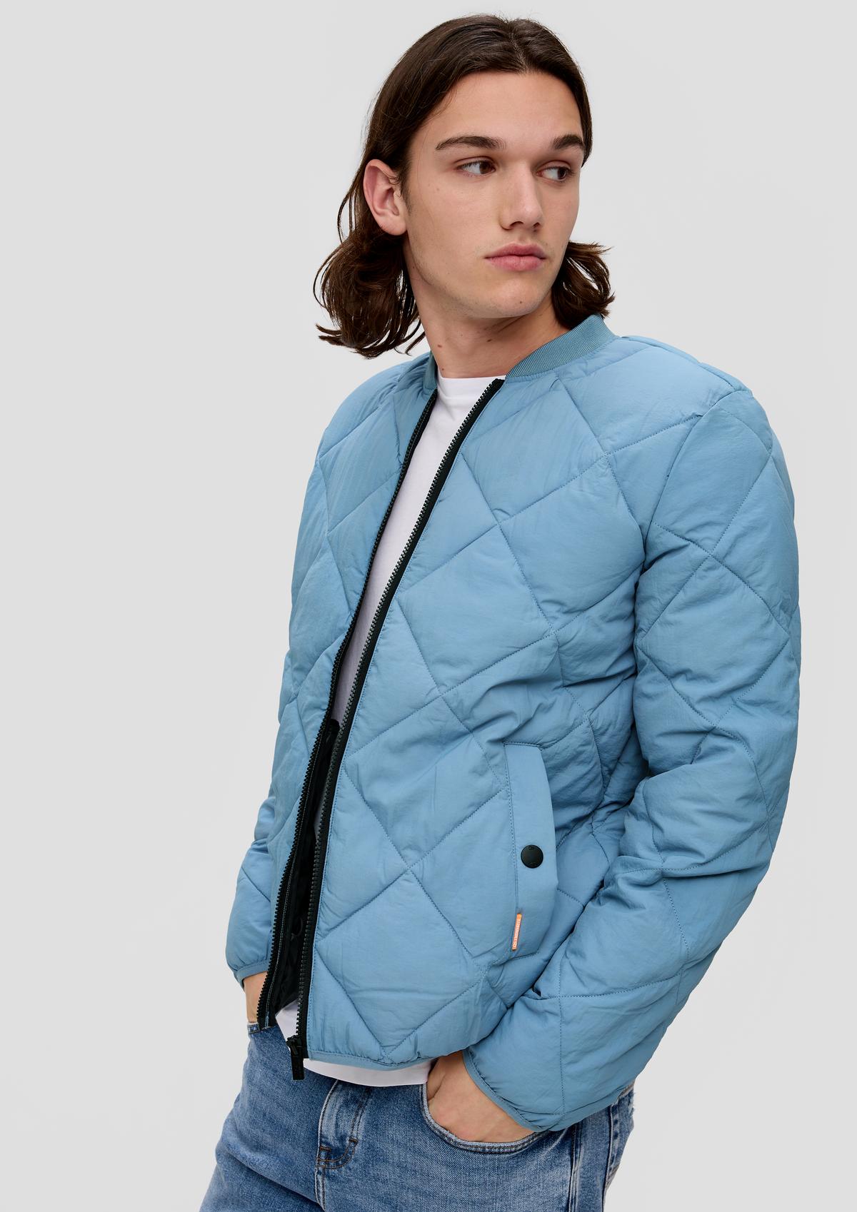 Bomber jacket with quilting