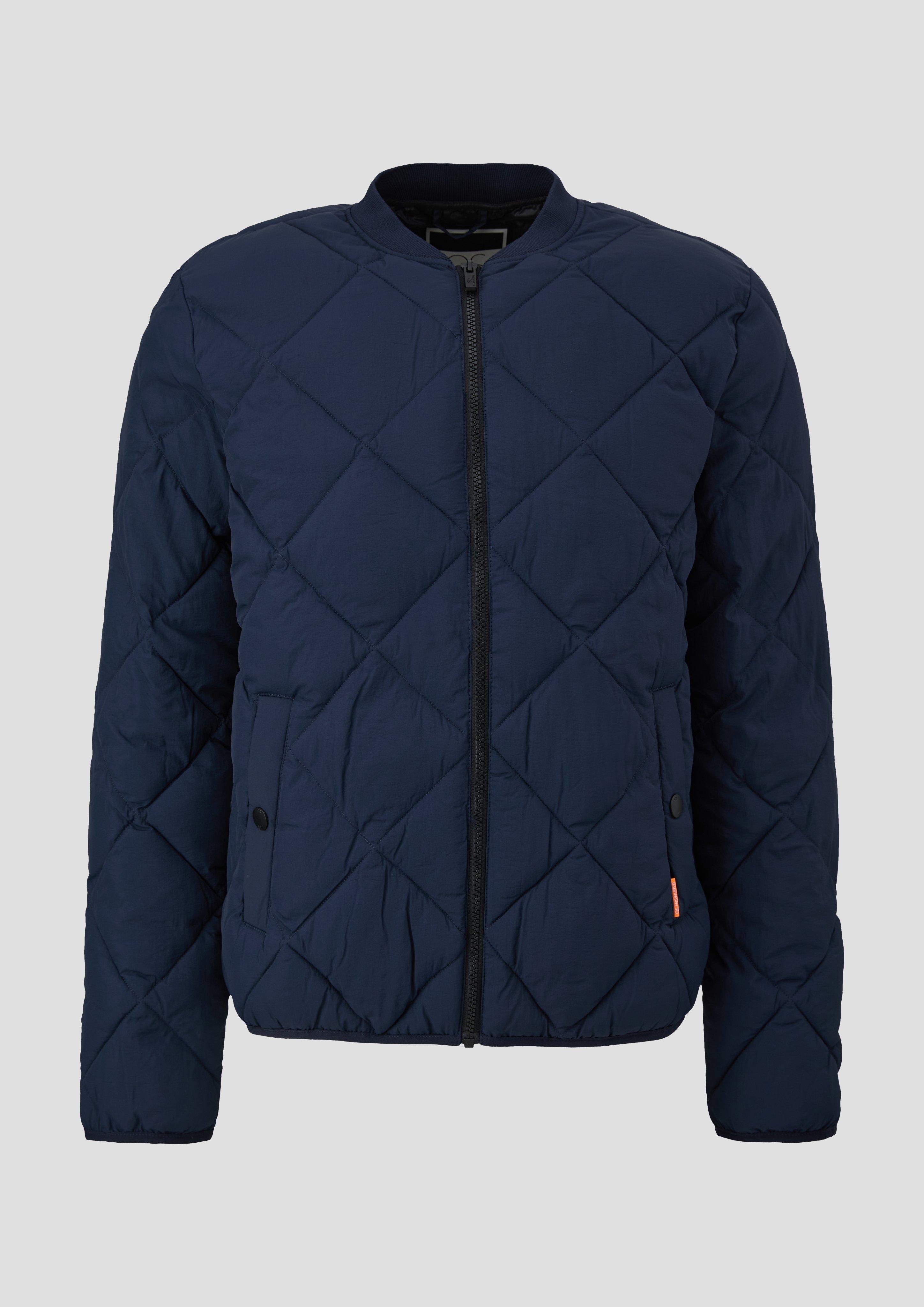 QS - Leichte Steppjacke im Blouson-Stil, Herren, blau