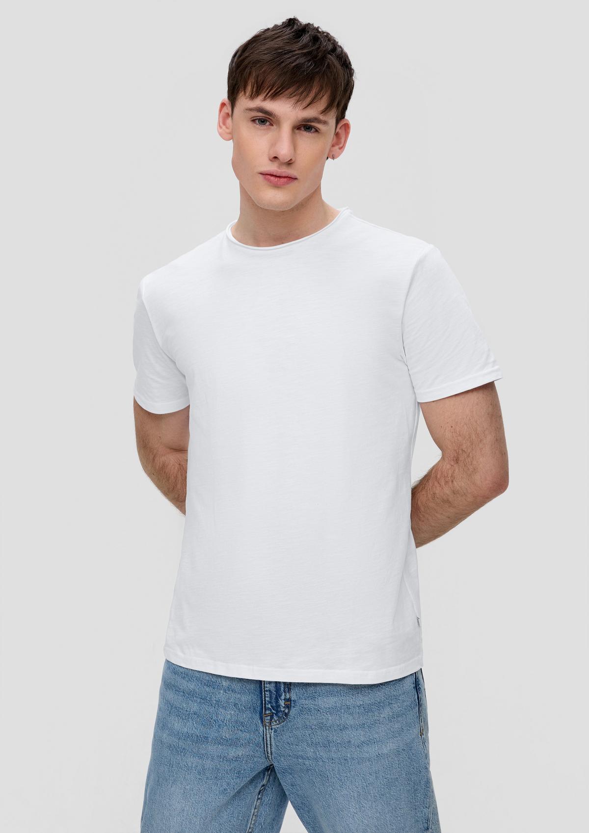 Bavlnené tričko so štruktúrou súkanej priadze