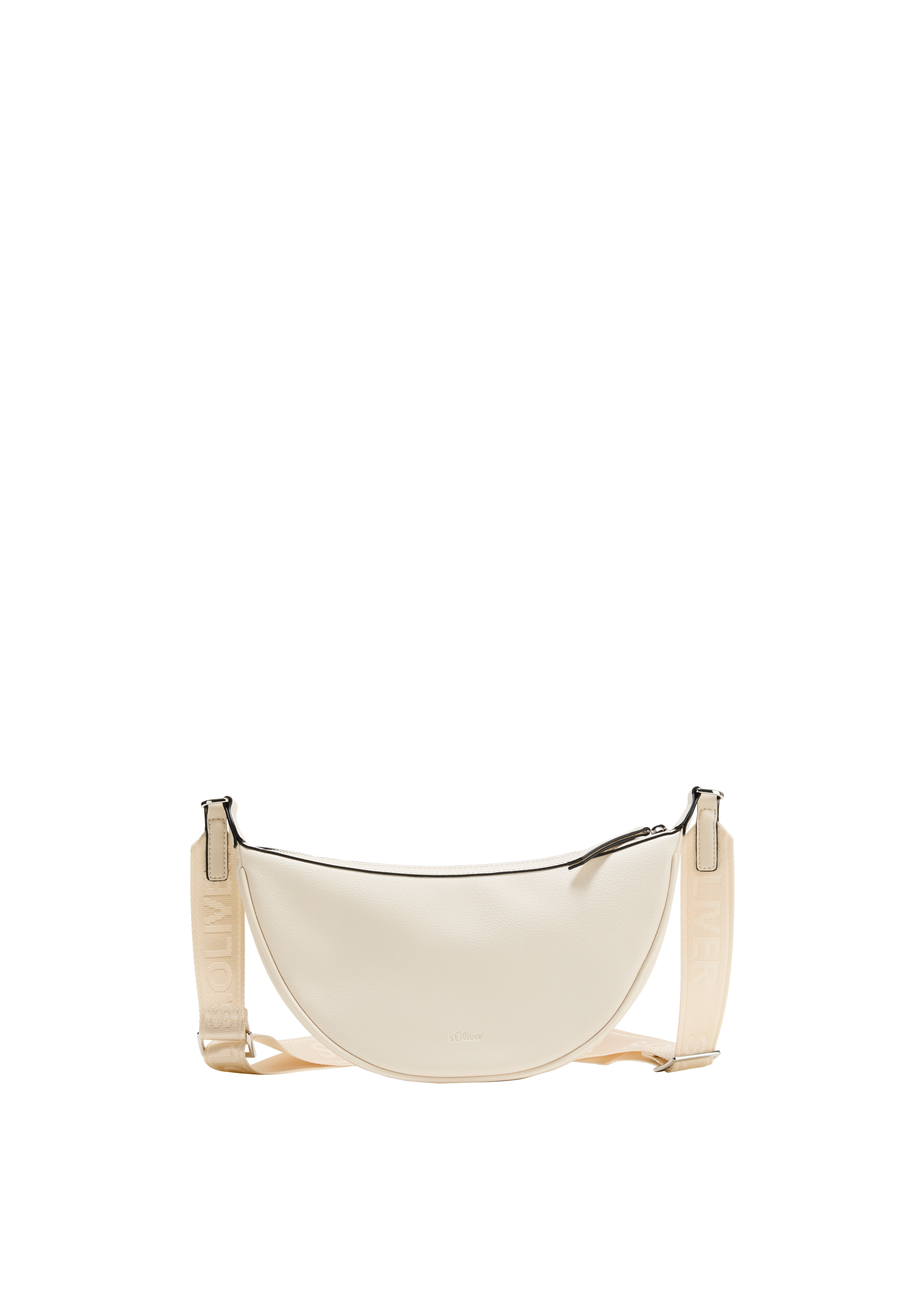 s.Oliver - Hobo-Bag mit Logo-Schultergurt, Damen, Beige