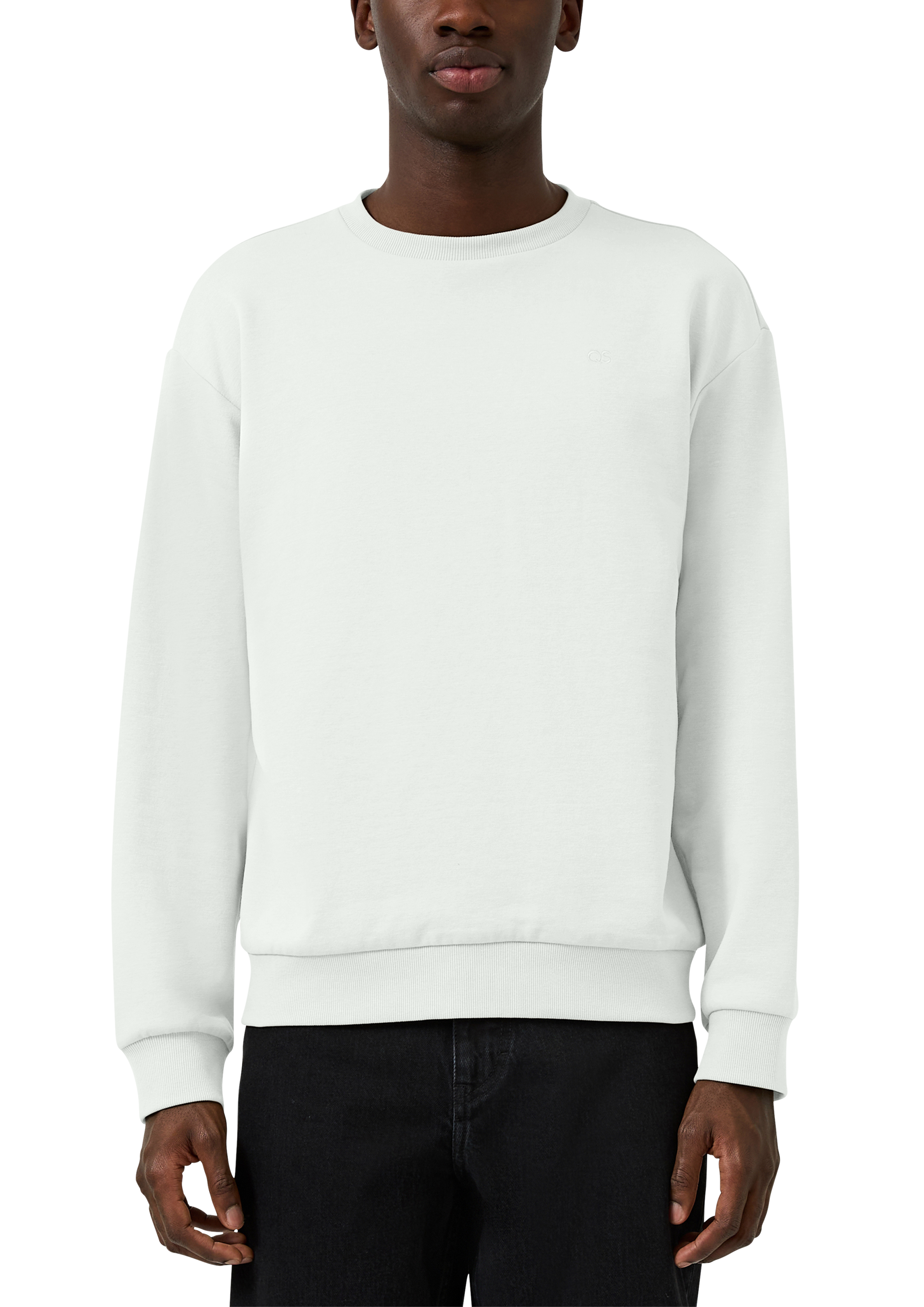 Sweatshirt with logo embroidery - Petrol | s.Oliver