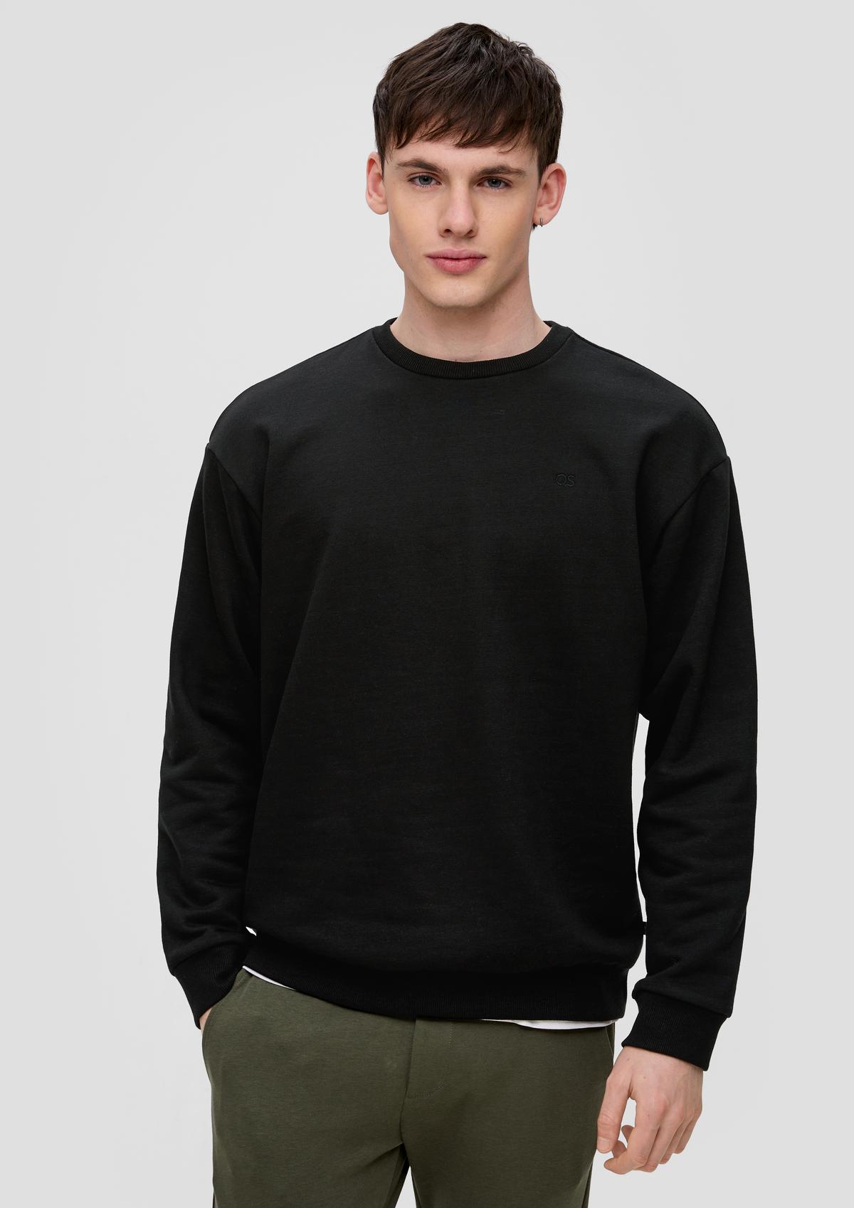 s.Oliver Klasičen pulover z uvezenim logotipom