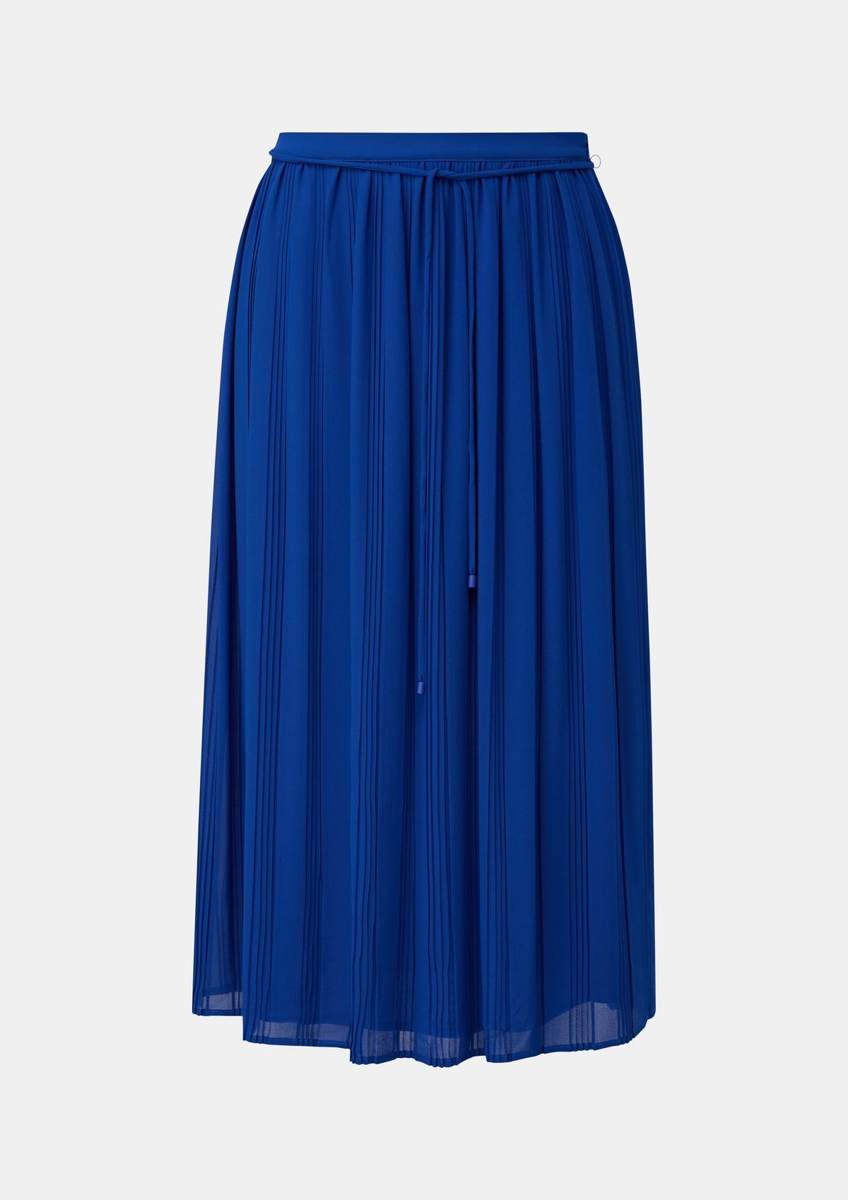 Skirt with plissé pleats - ocean blue | Comma