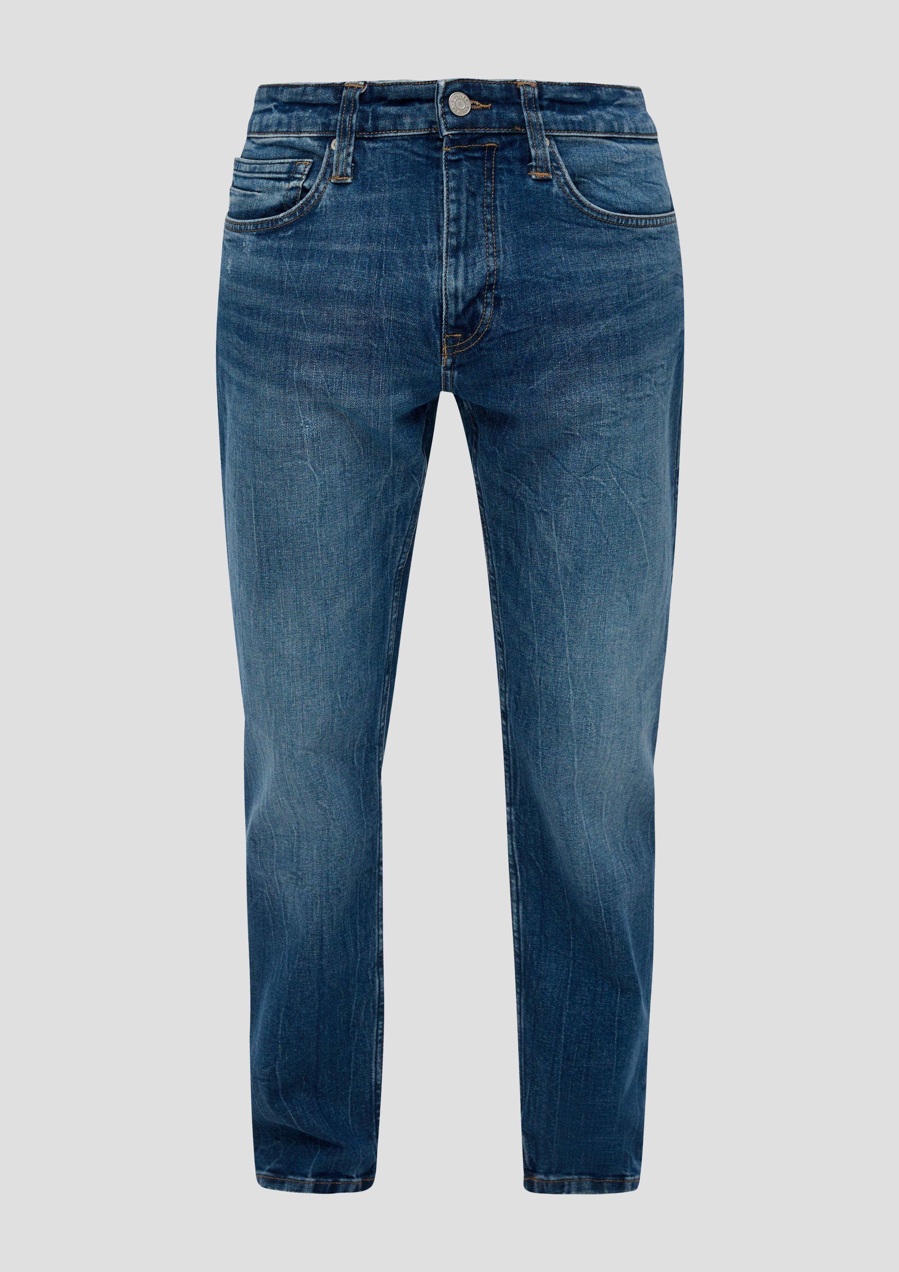 s.Oliver - Jeans Mauro / Regular Fit / Hight Waist / Tapered Leg, Herren, blau