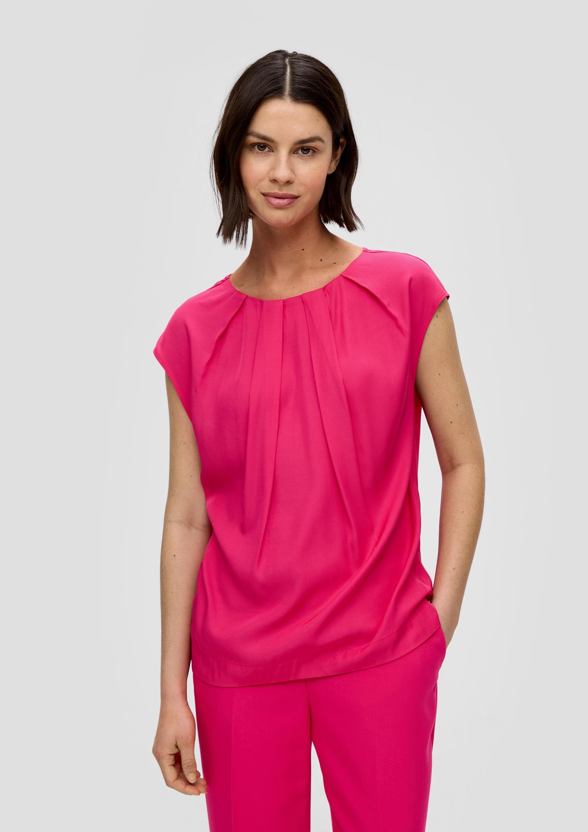 s.Oliver Blouse top with pleat detail