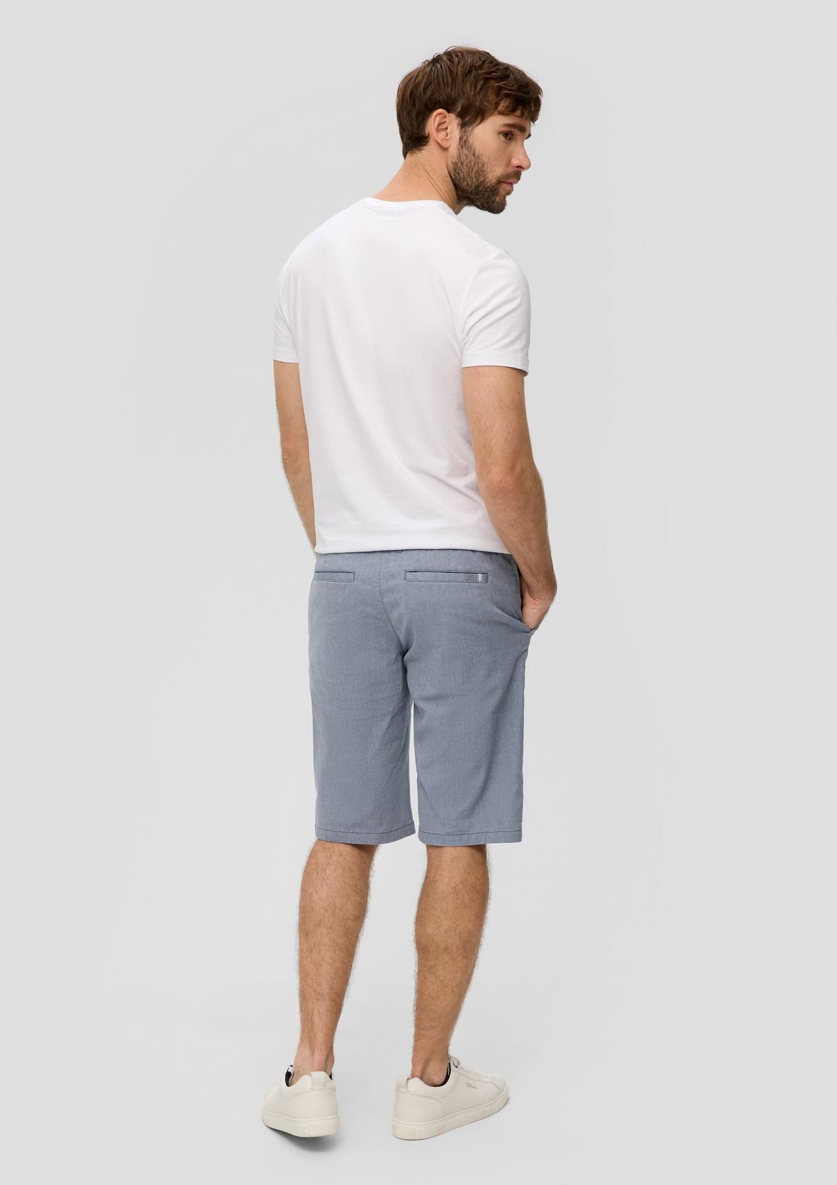 s.Oliver Regular fit: Bermudas with a dobby pattern