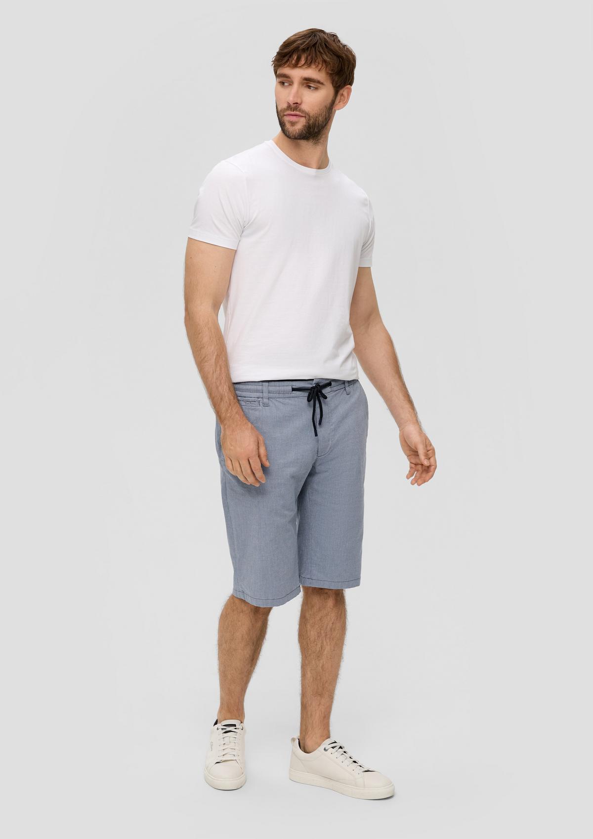 s.Oliver Regular fit: Bermudas with a dobby pattern