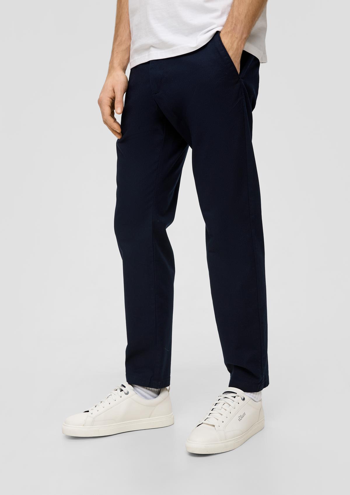 s.Oliver Regular fit: Phoenix trousers with a dobby texture