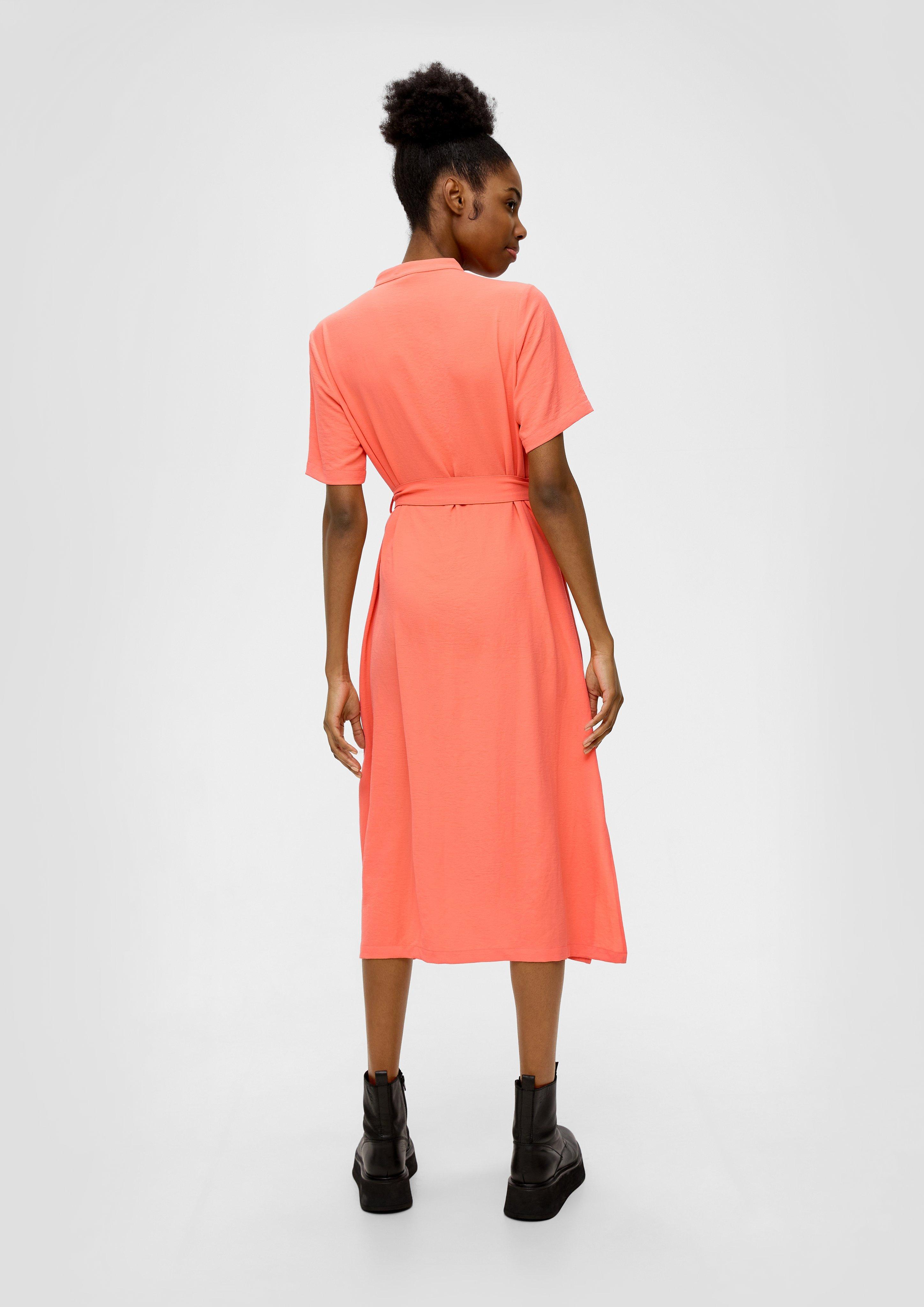 Adhdyuud Damen-Midikleid Mit V-Ausschnitt & Knopfleiste – Lässig-elegant Für Sommer & Büro