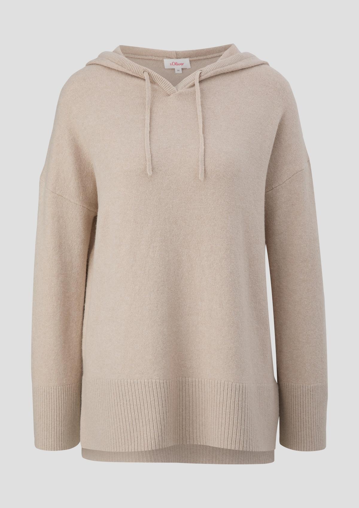 s.Oliver Knitted jumper with an elongated back hem