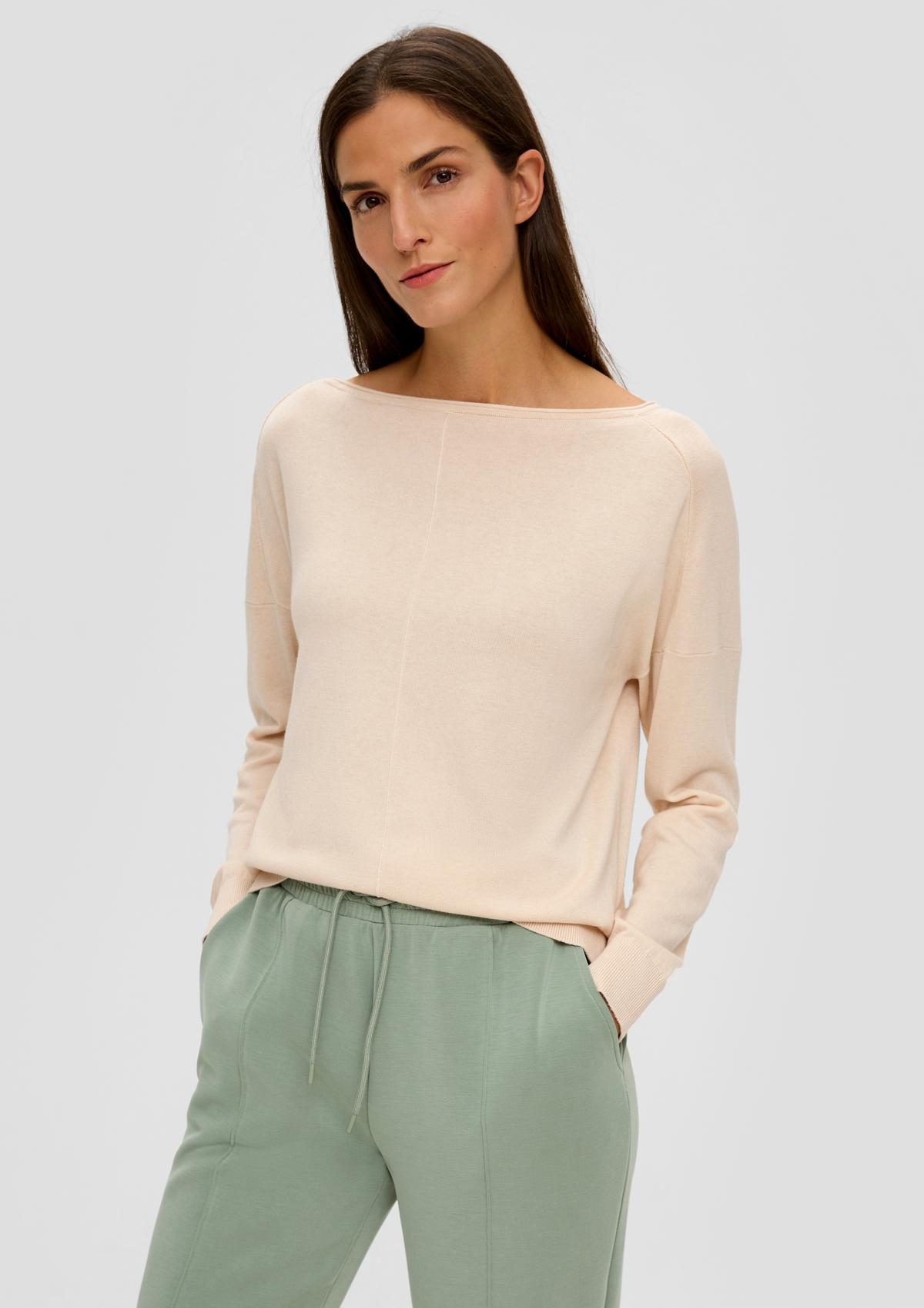 s.Oliver Knit jumper with decorative stitching