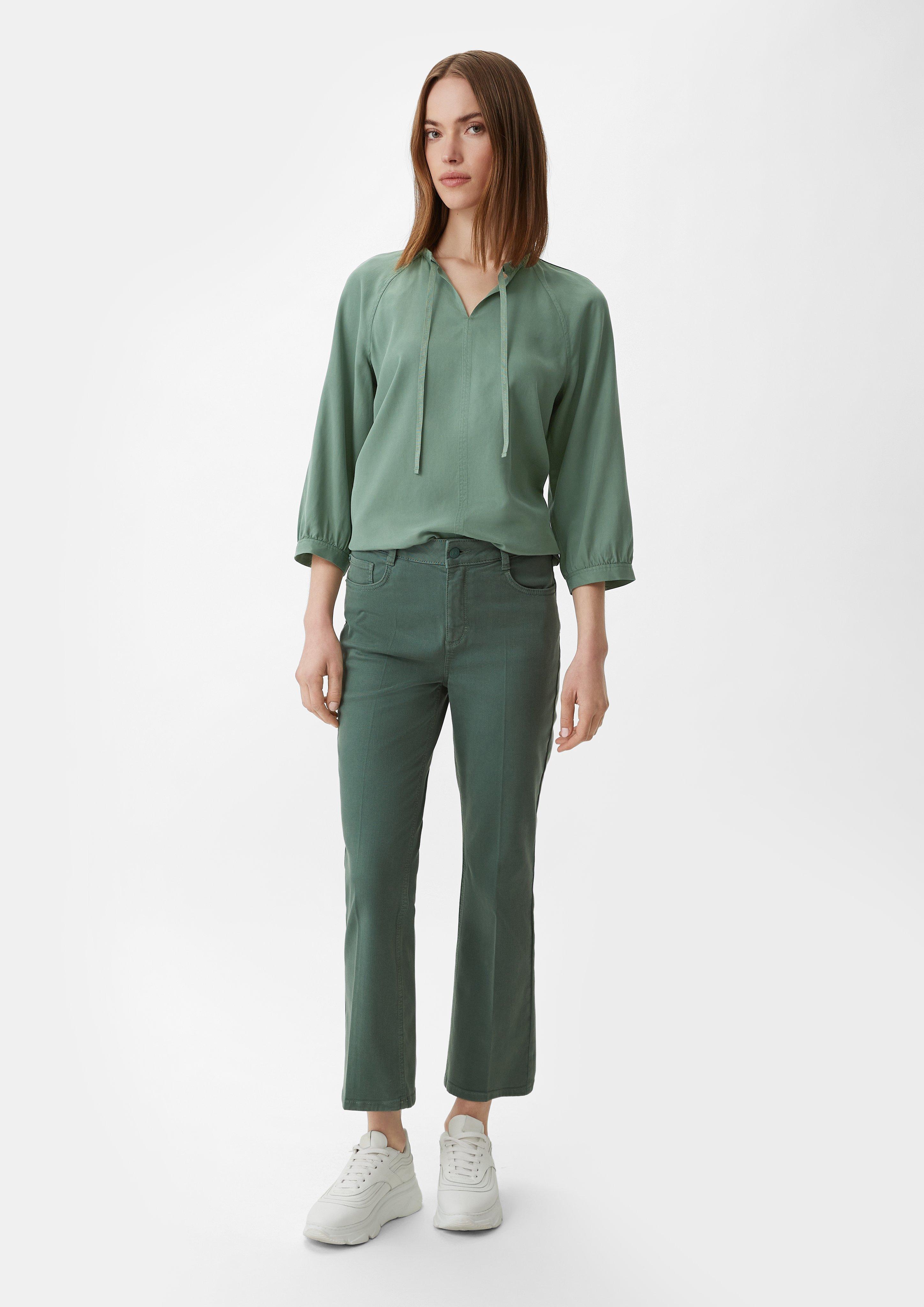 Blouse with raglan sleeves - Green | SCAYLE