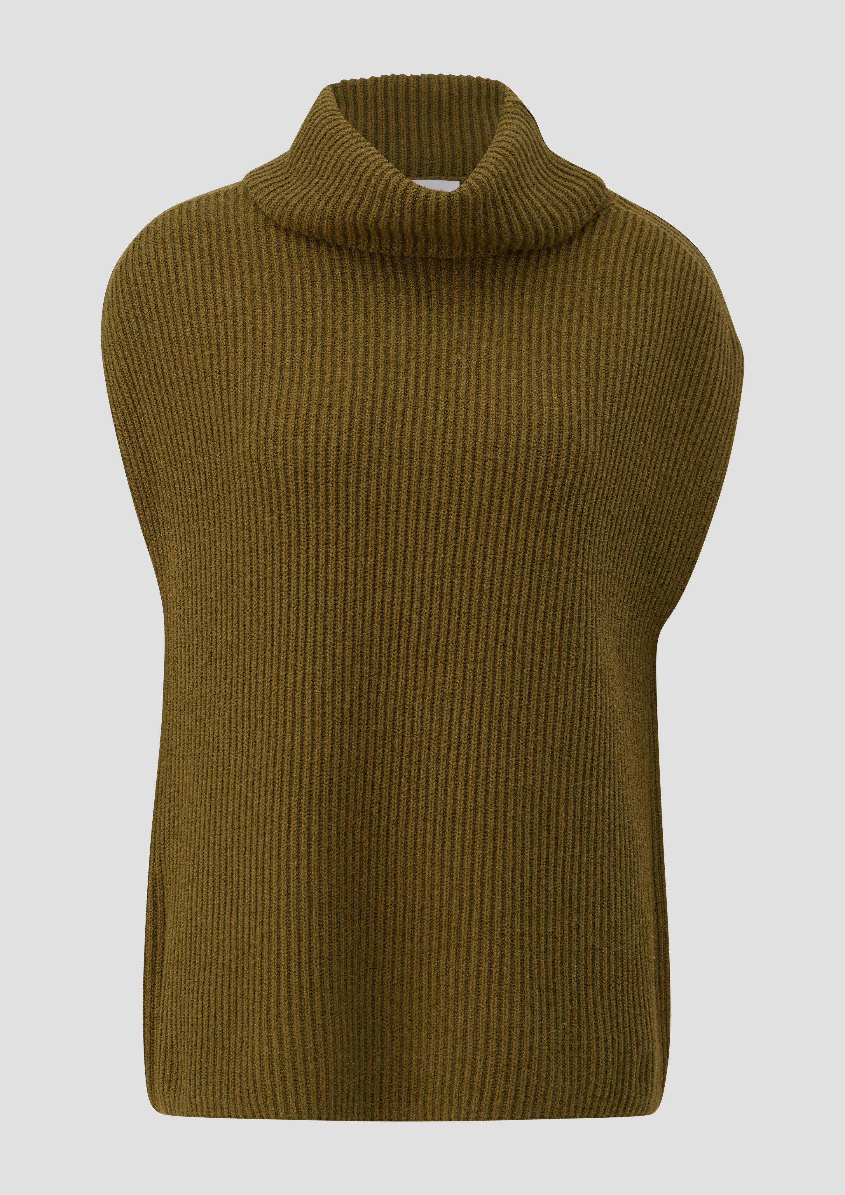 Thumbnail - s.Oliver - Strickpullunder aus Wollmix, Damen, Grün