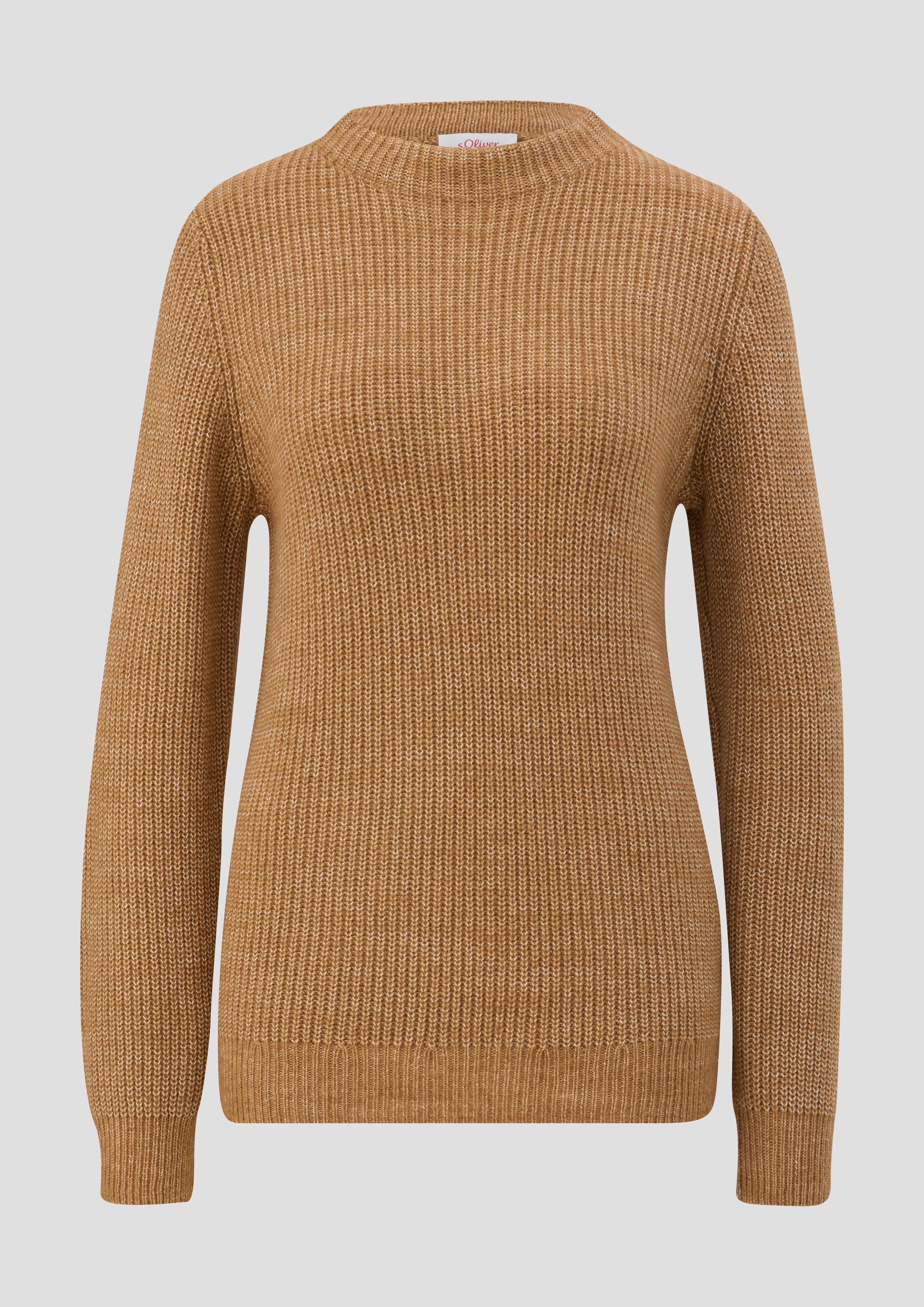 Thumbnail - s.Oliver - Strickpullover aus Wollmix, Damen, braun