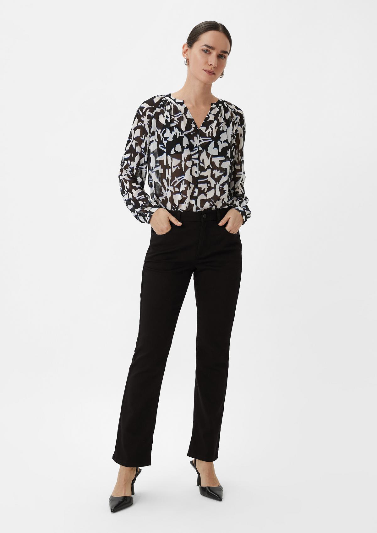 comma Regular fit: flared trousers
